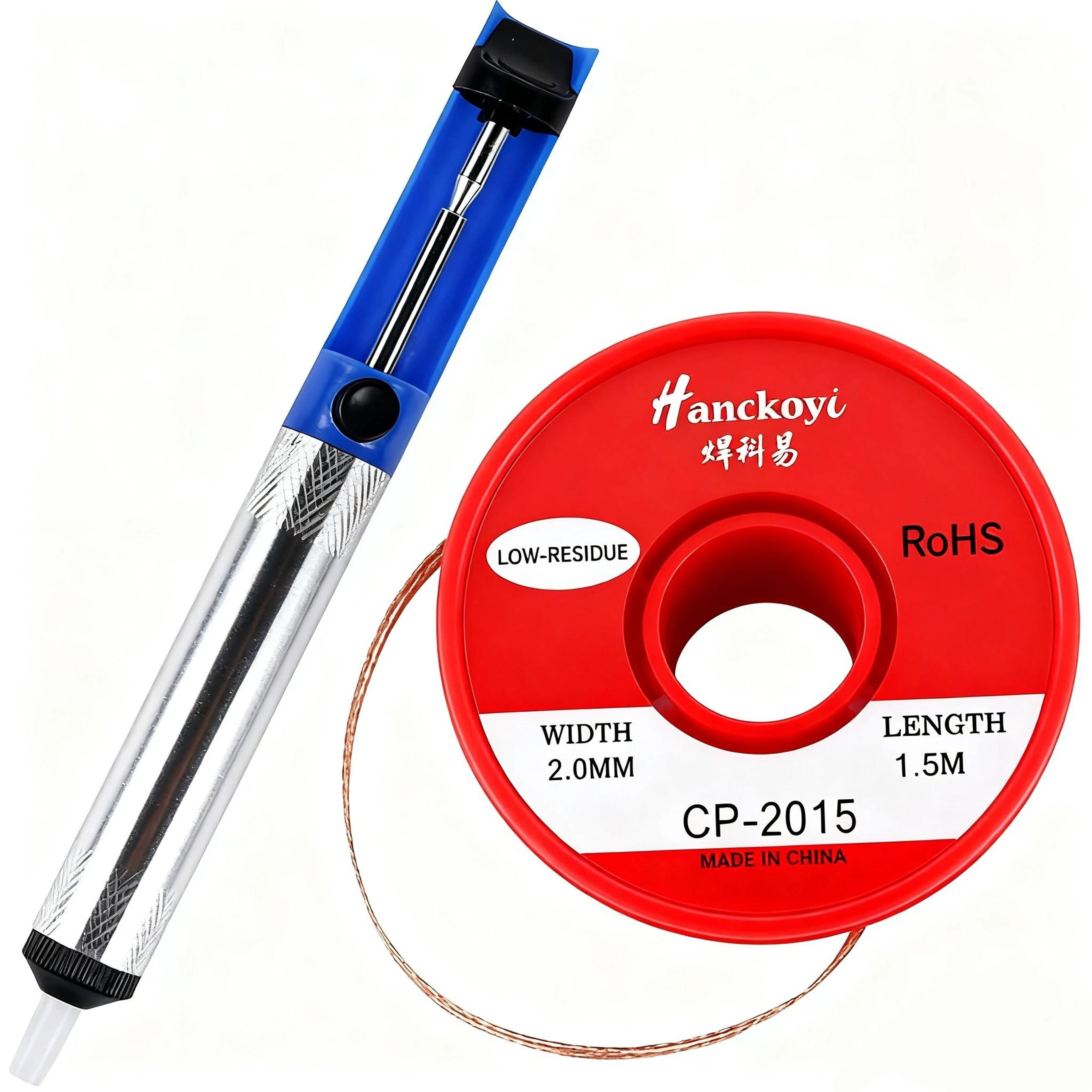 heavy-duty aluminum desoldering pump vacuum suction tin gun