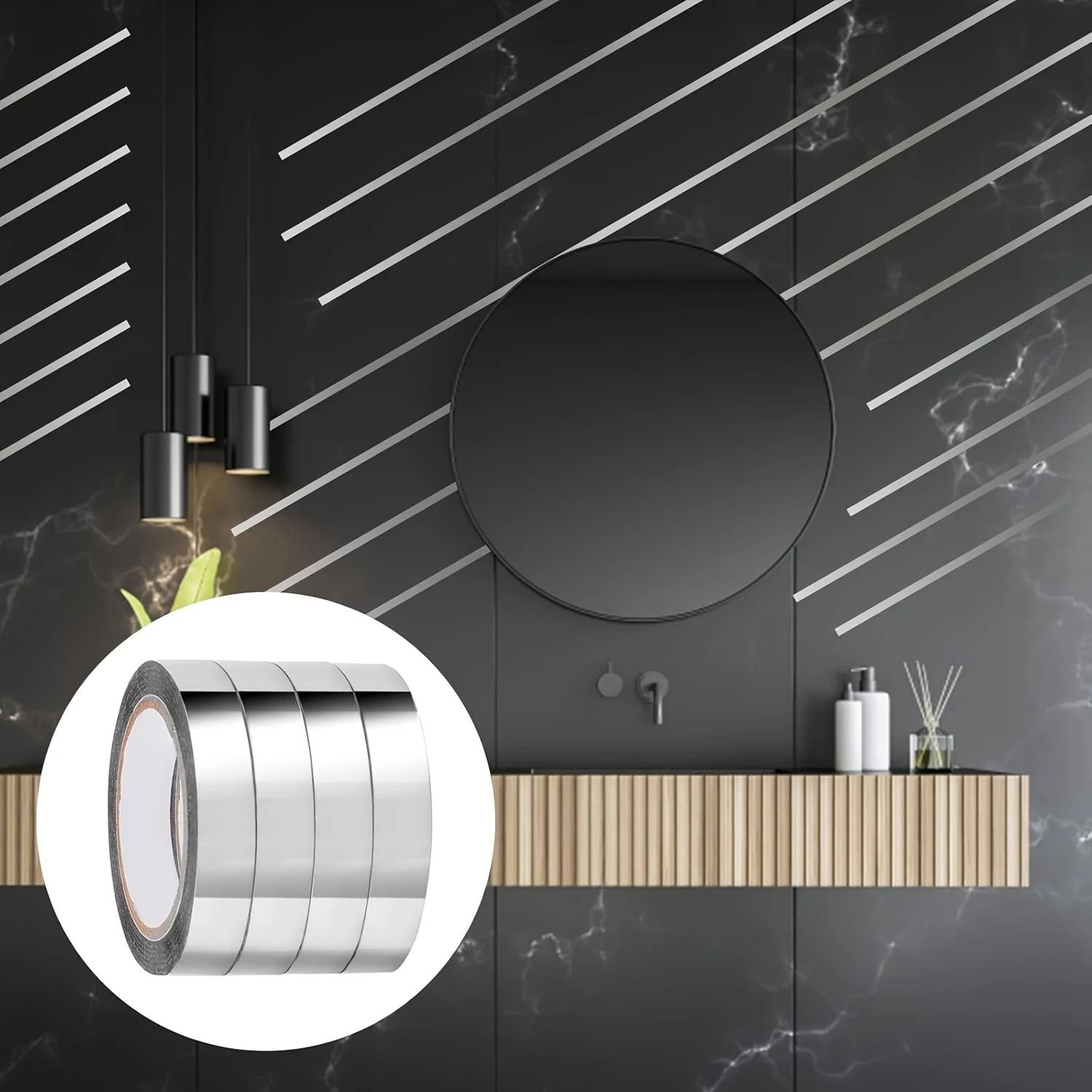 Metallic Silver Mirror Tape 4