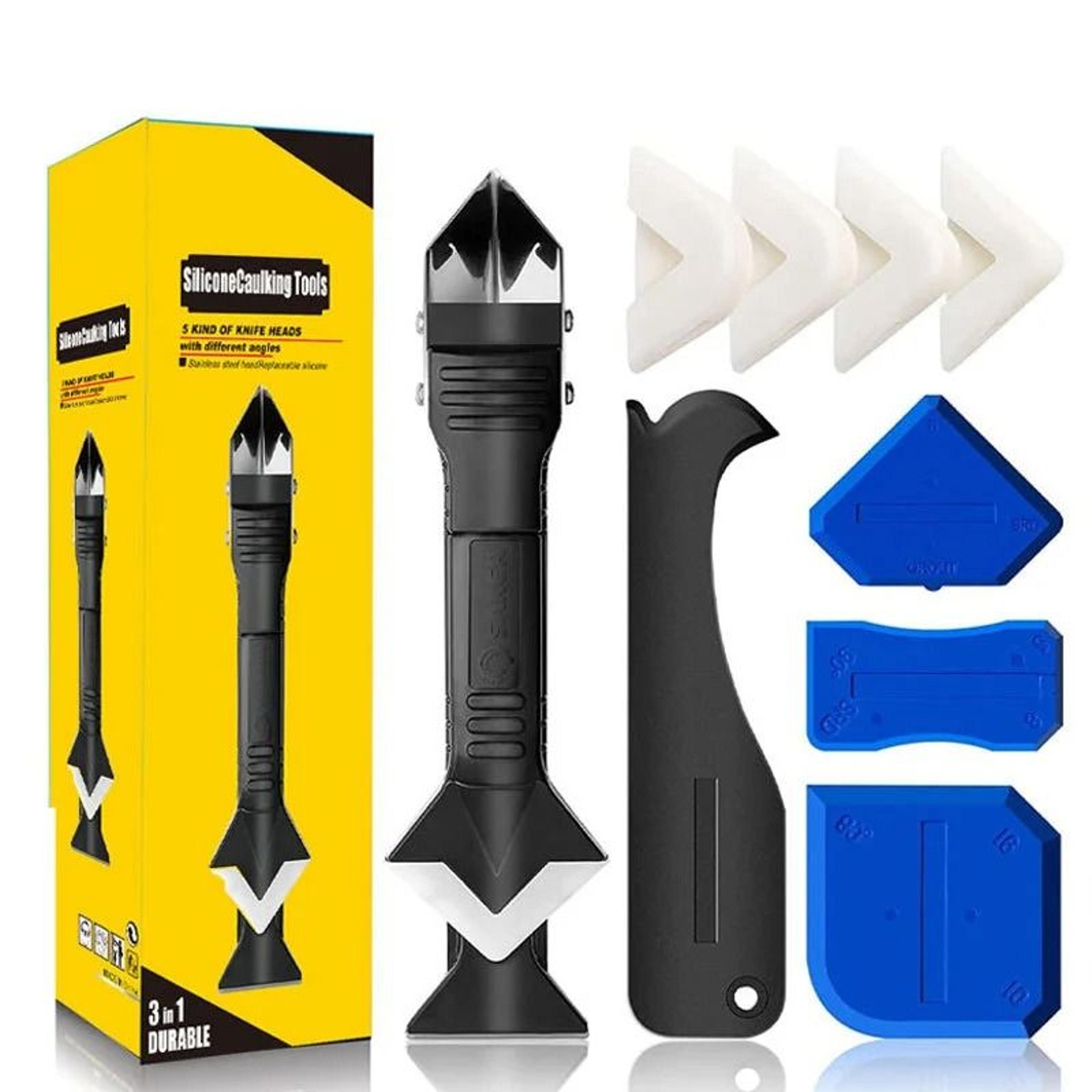 5-in-1 multifunctional caulk remover and sealant finishing tool