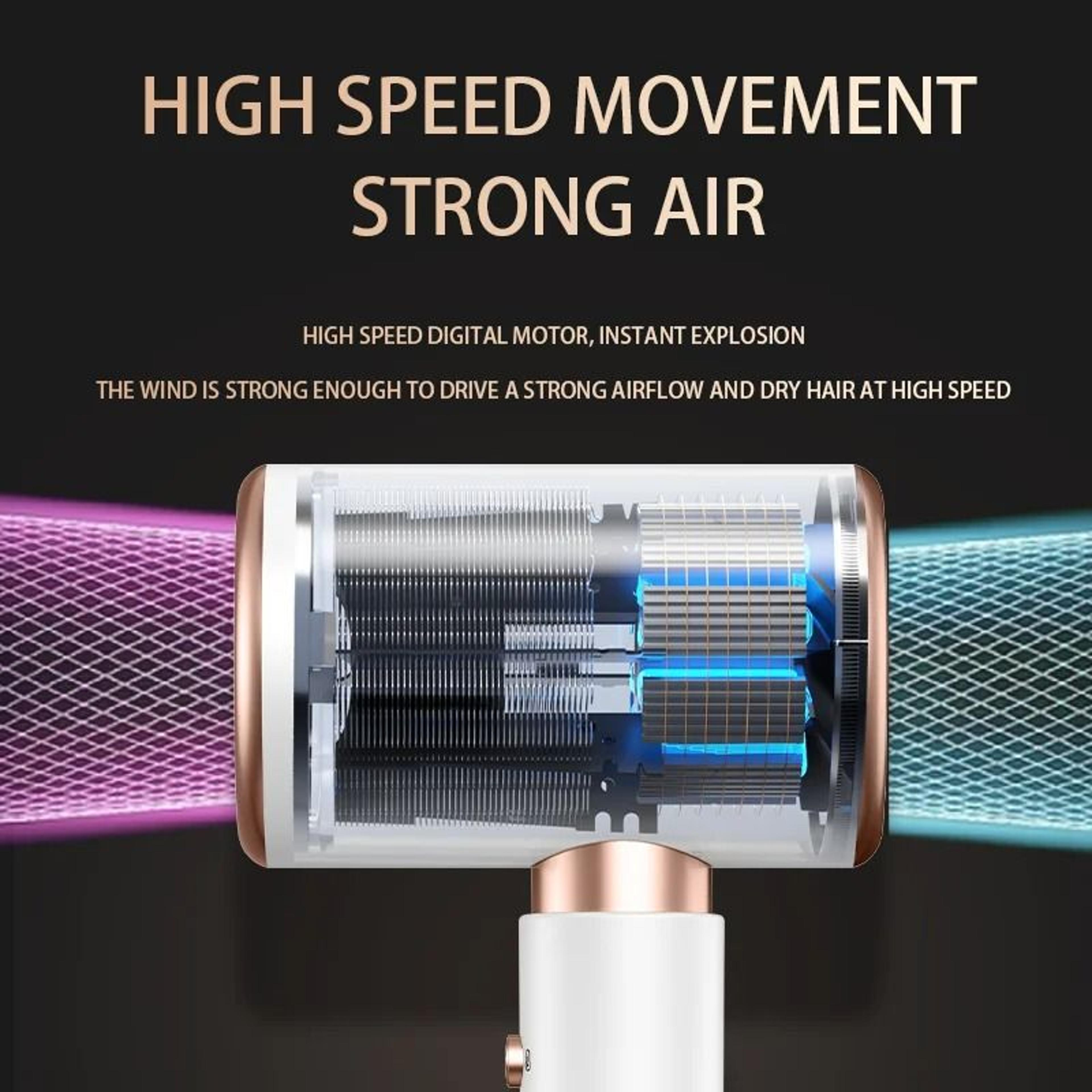 HOMEFISH WallMounted HighPower NoDrill Hotel Bathroom Hair Dryer 3