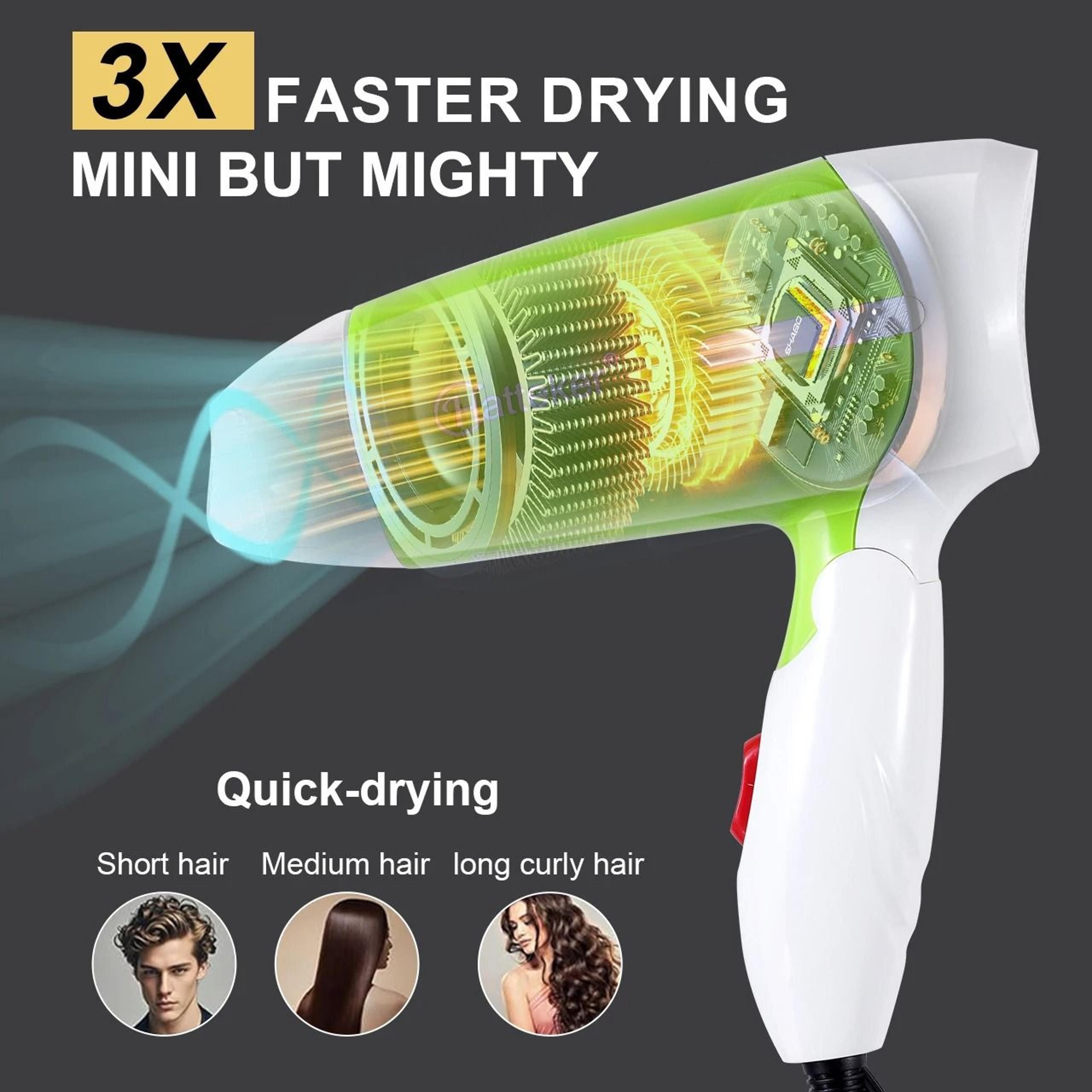 Hatteker 2600W HighPower Foldable Negative Ion Hair Dryer 5