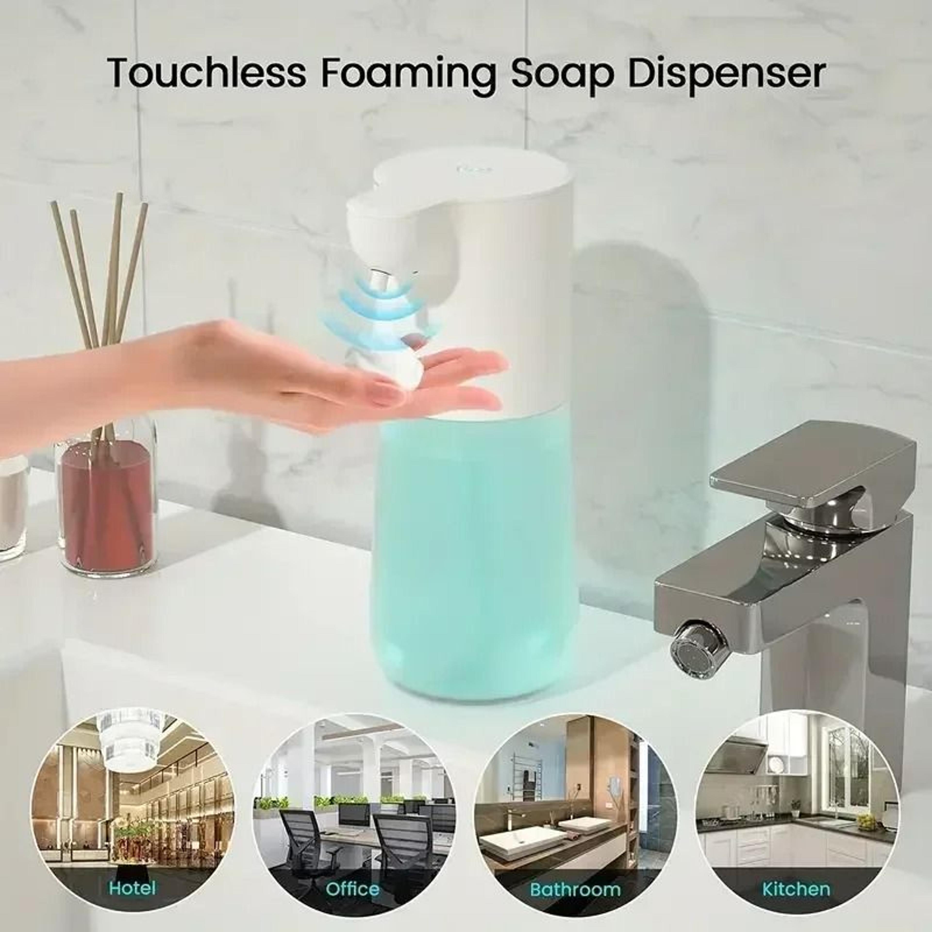 350ML Automatic Touchless USB Rechargeable Foam Soap Dispenser 6