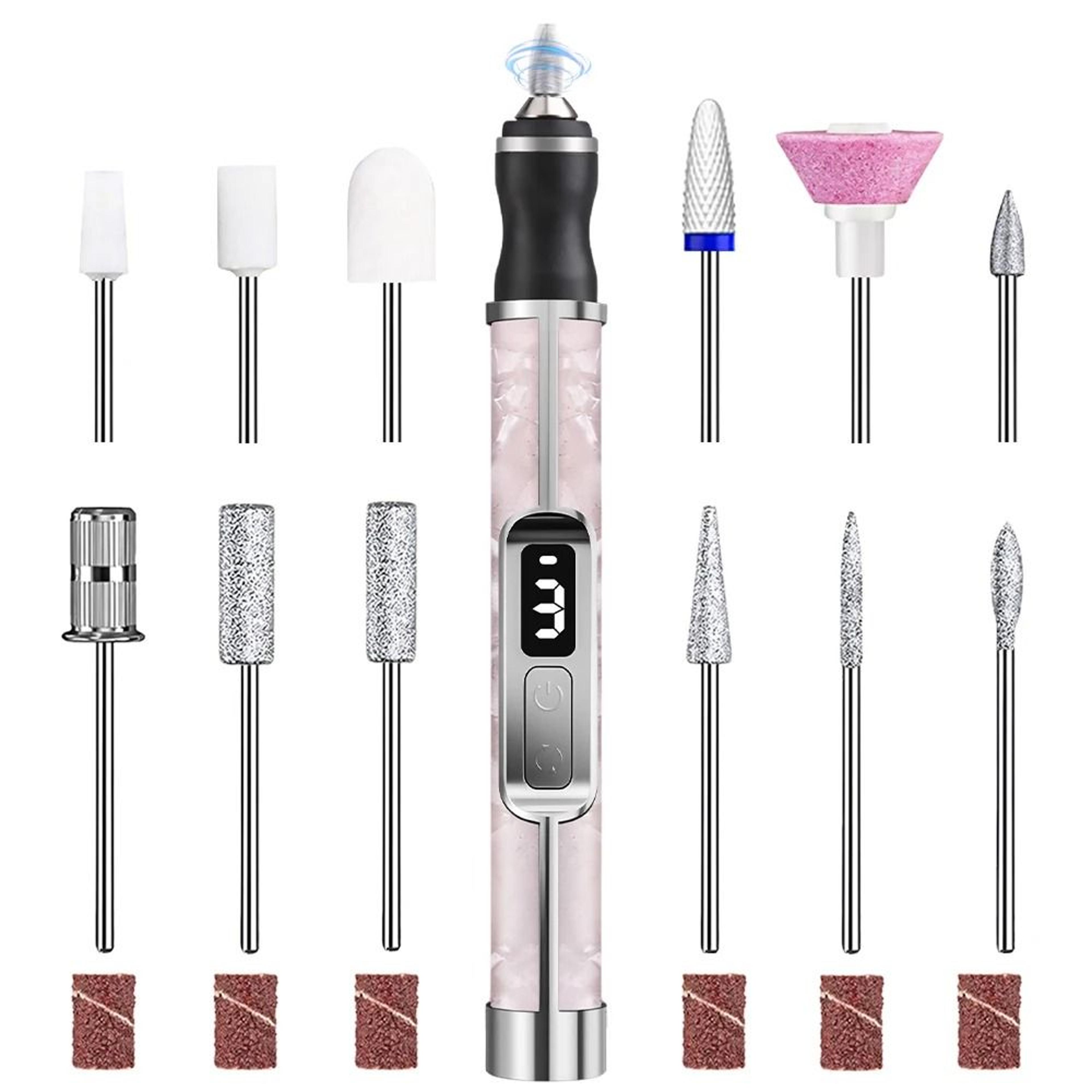 Professional 3Mode Portable Electric Nail Drill  File Kit 0