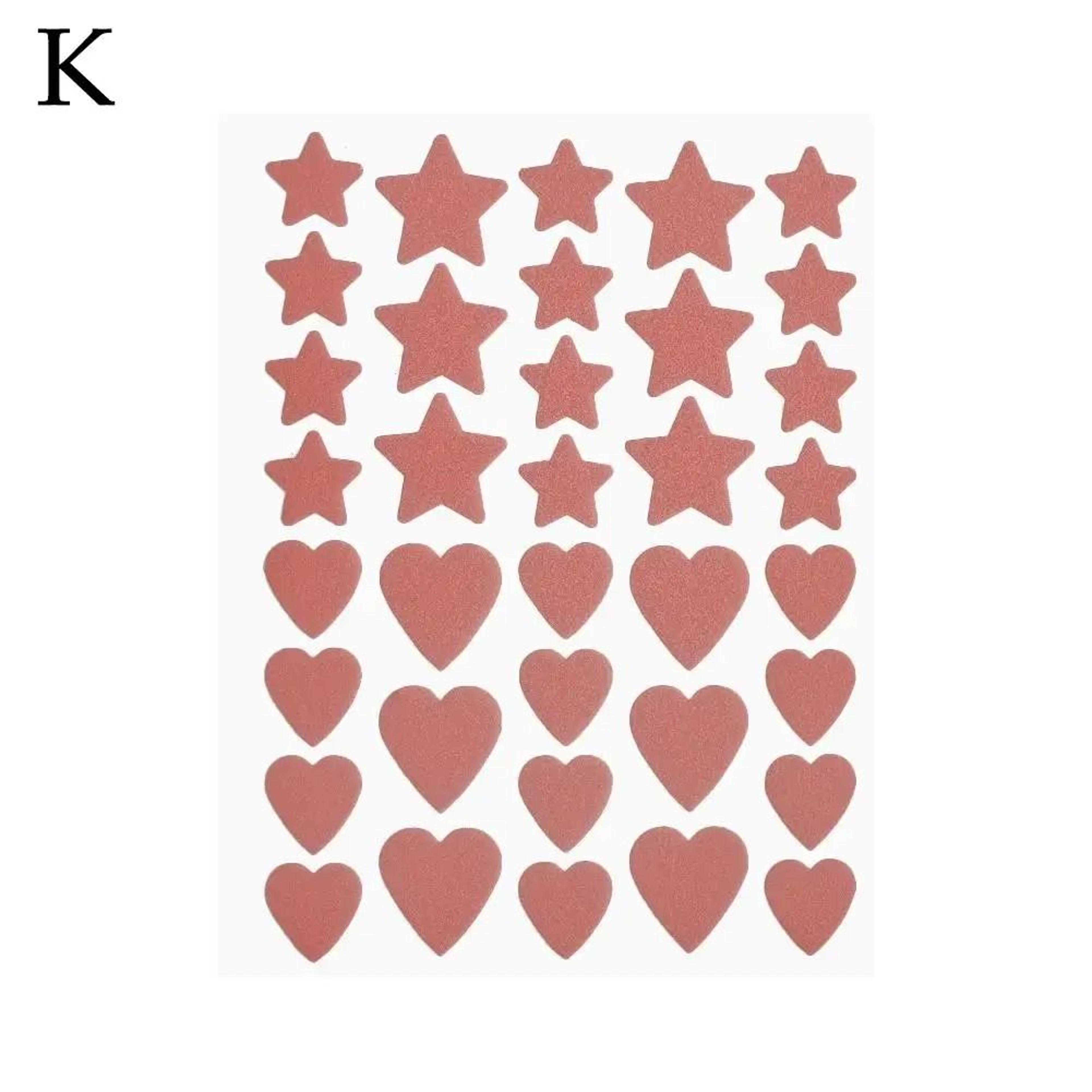 Colorful Star  Heart Shaped Hydrocolloid Acne Treatment Patches 16
