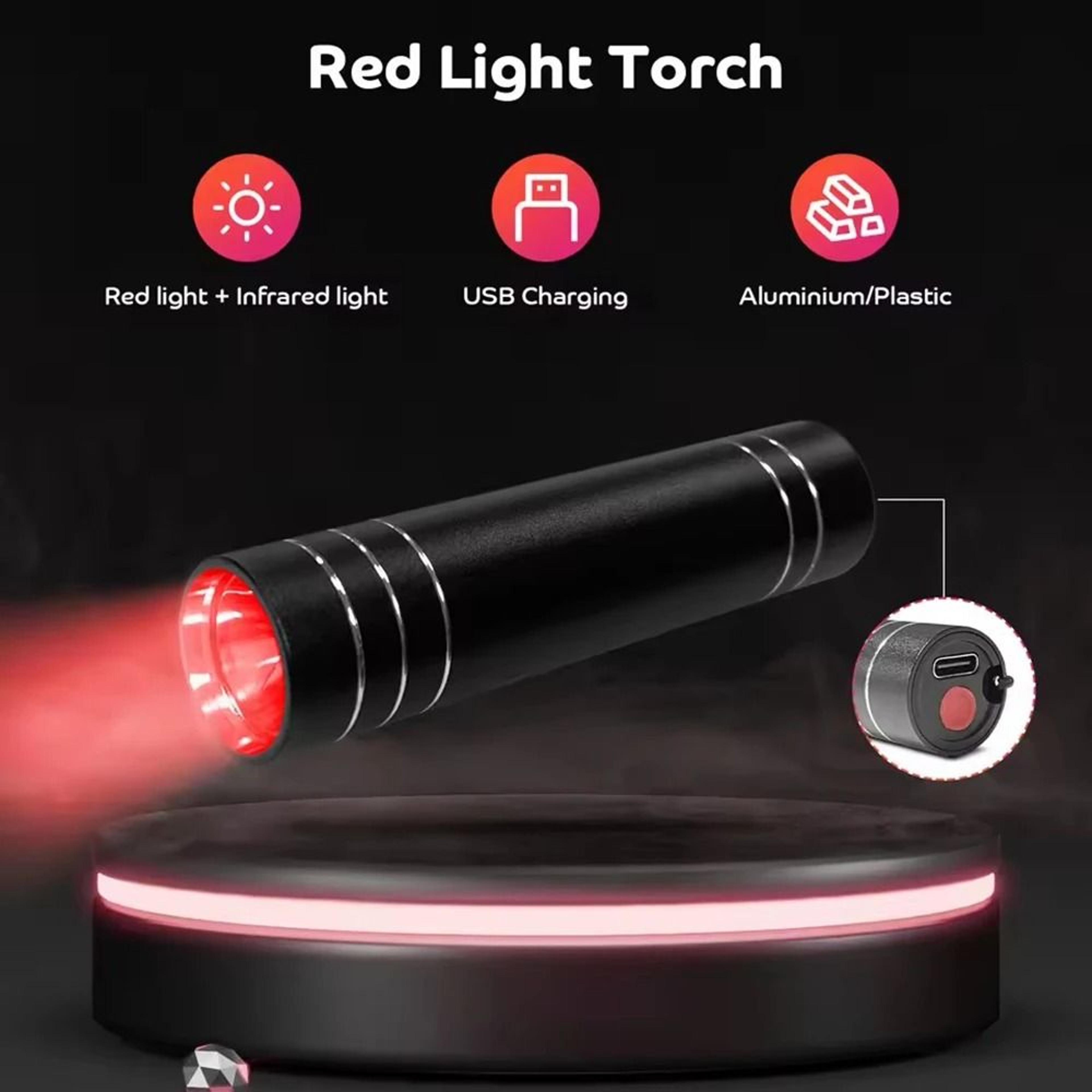 Professional Red  Blue LED Light Therapy Physiotherapy Flashlight 2