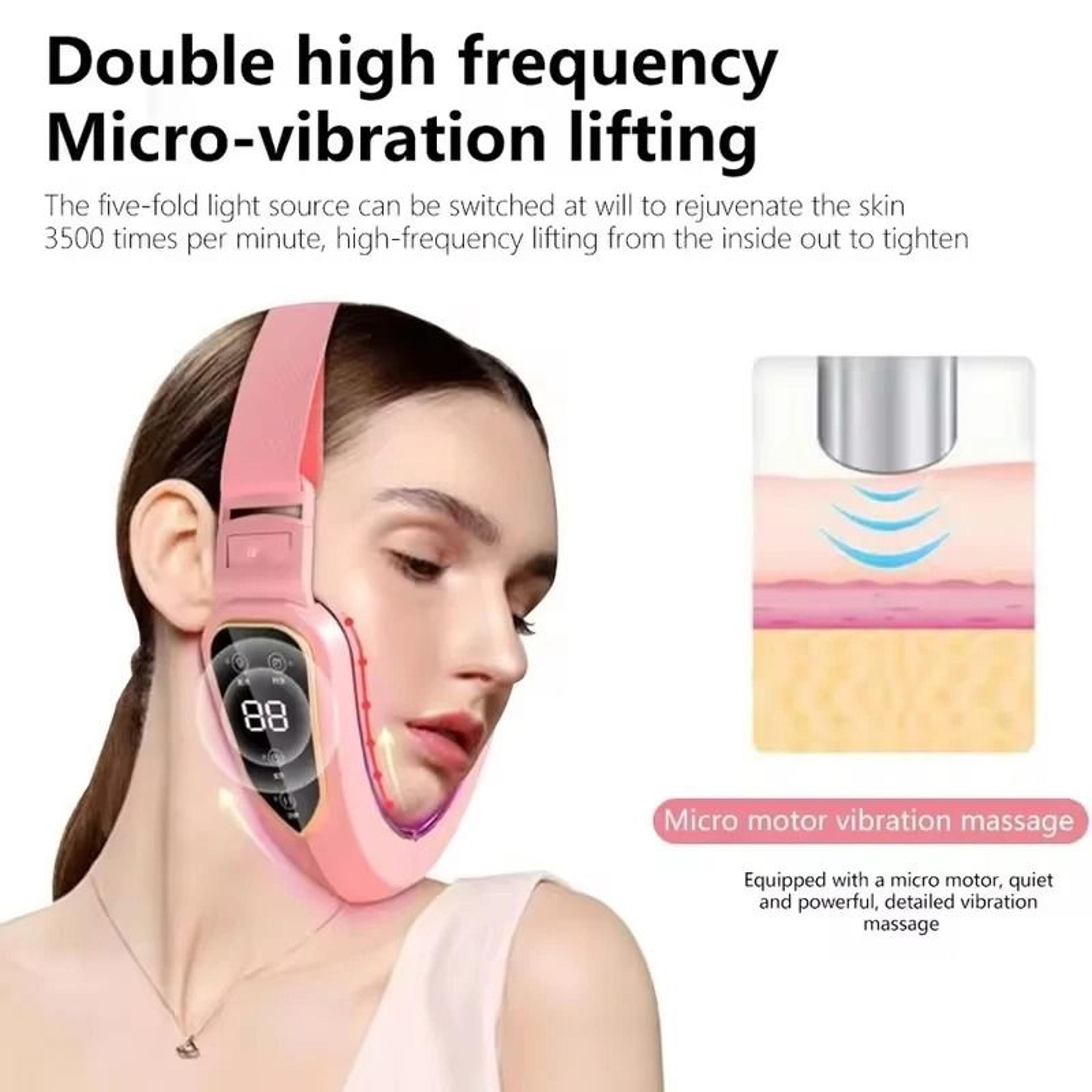 electric v-line facial lifting massager & slimming vibration device