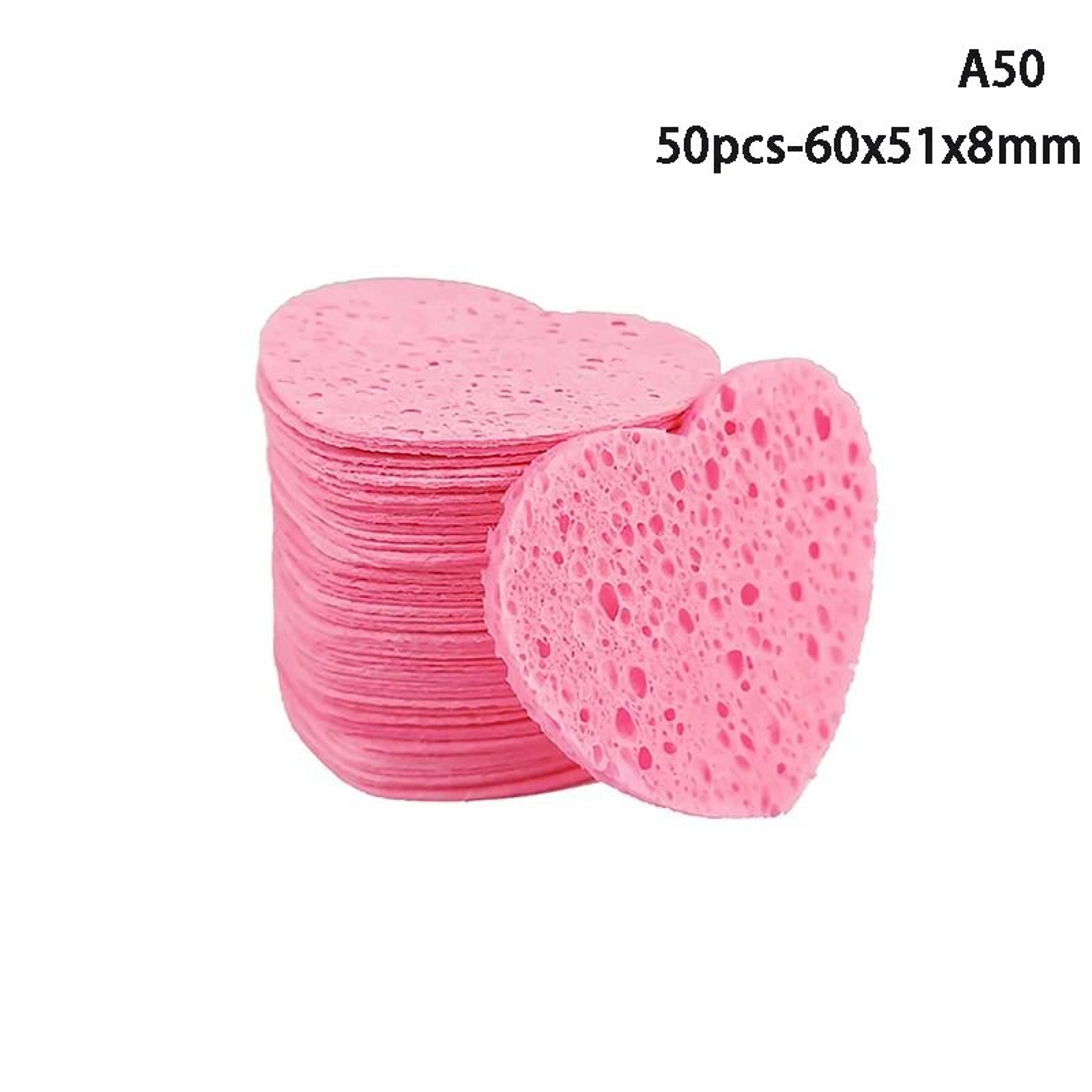 HeartShaped Natural Wood Pulp Compressed Sponge Set 7