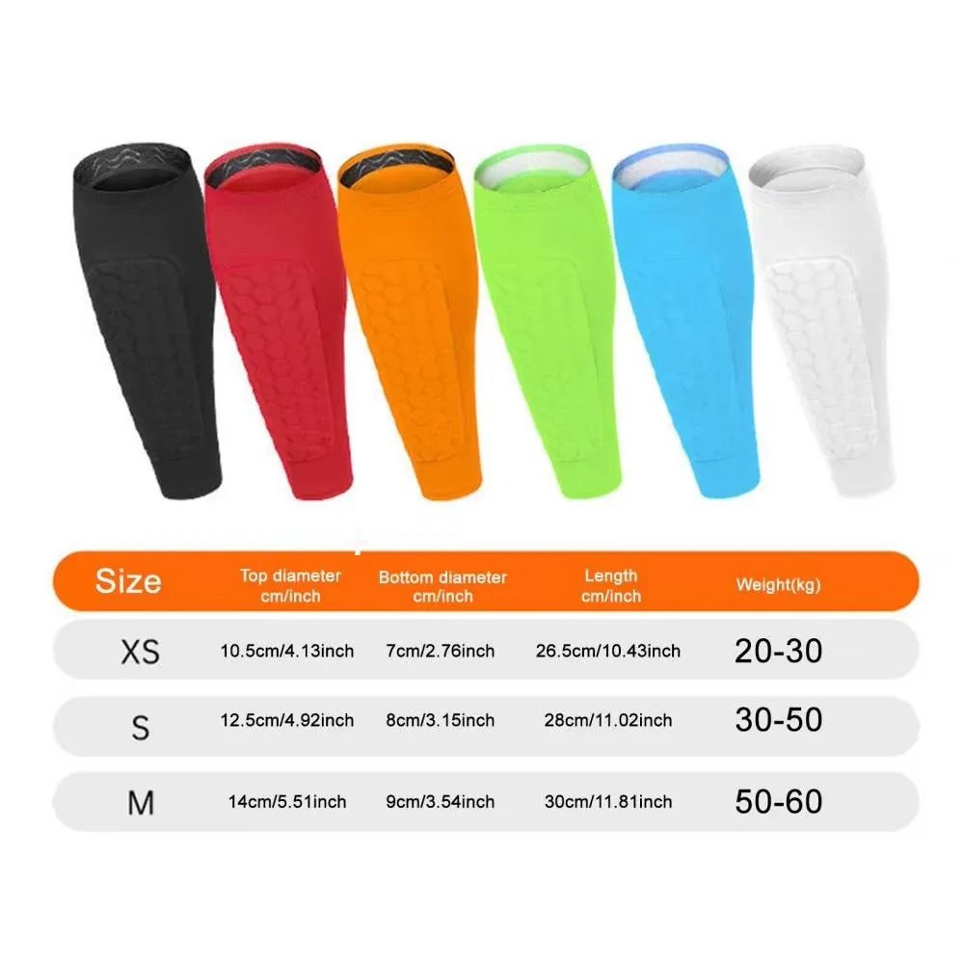 Sports Soccer Shin Guards  Honeycomb Calf Compression Sleeve 5