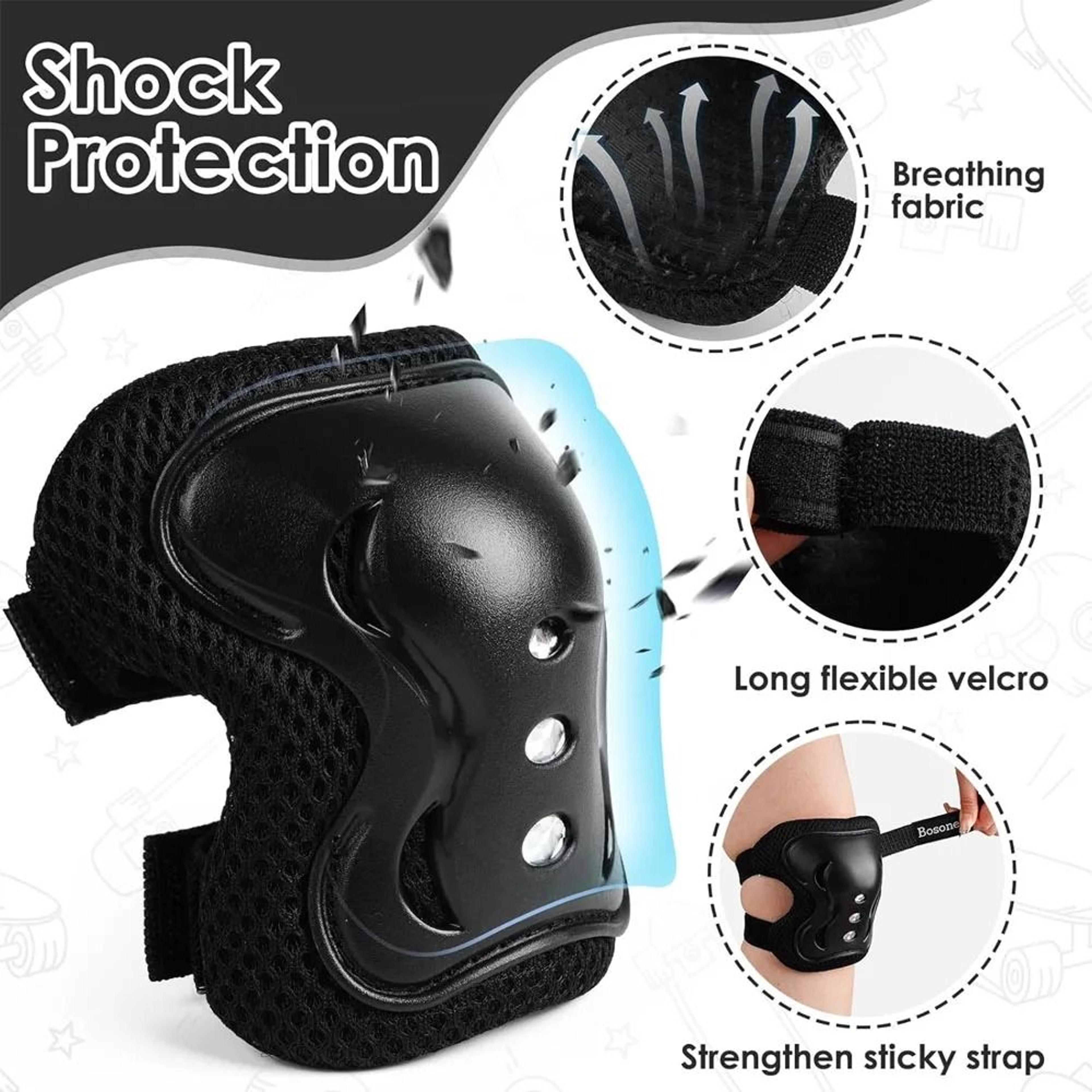 Kids Protective Gear Set With Knee Pads Elbow Pads And Wrist Guards 2