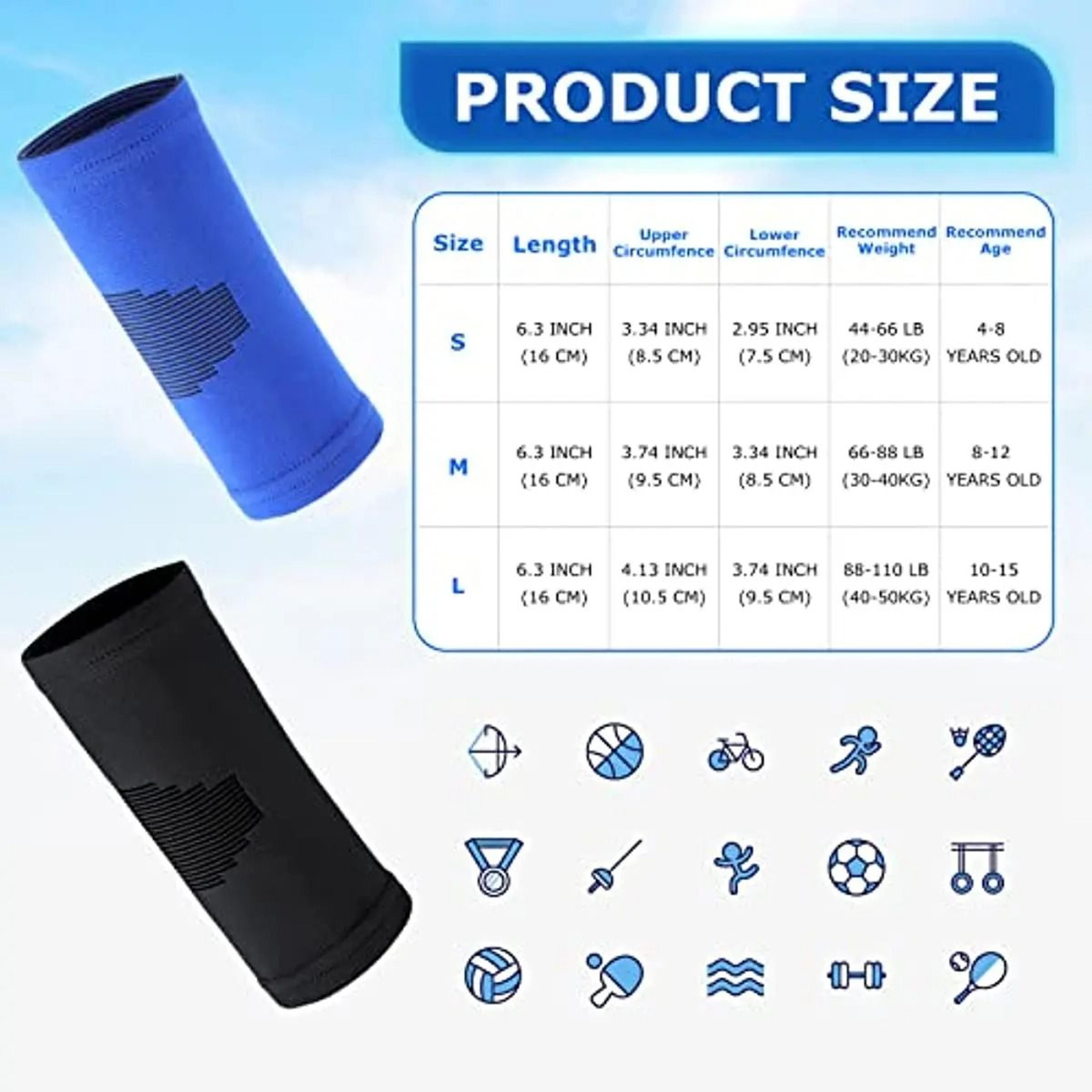 Kids Knit Elbow Brace Support Compression Sleeves For Volleyball And Tennis 1