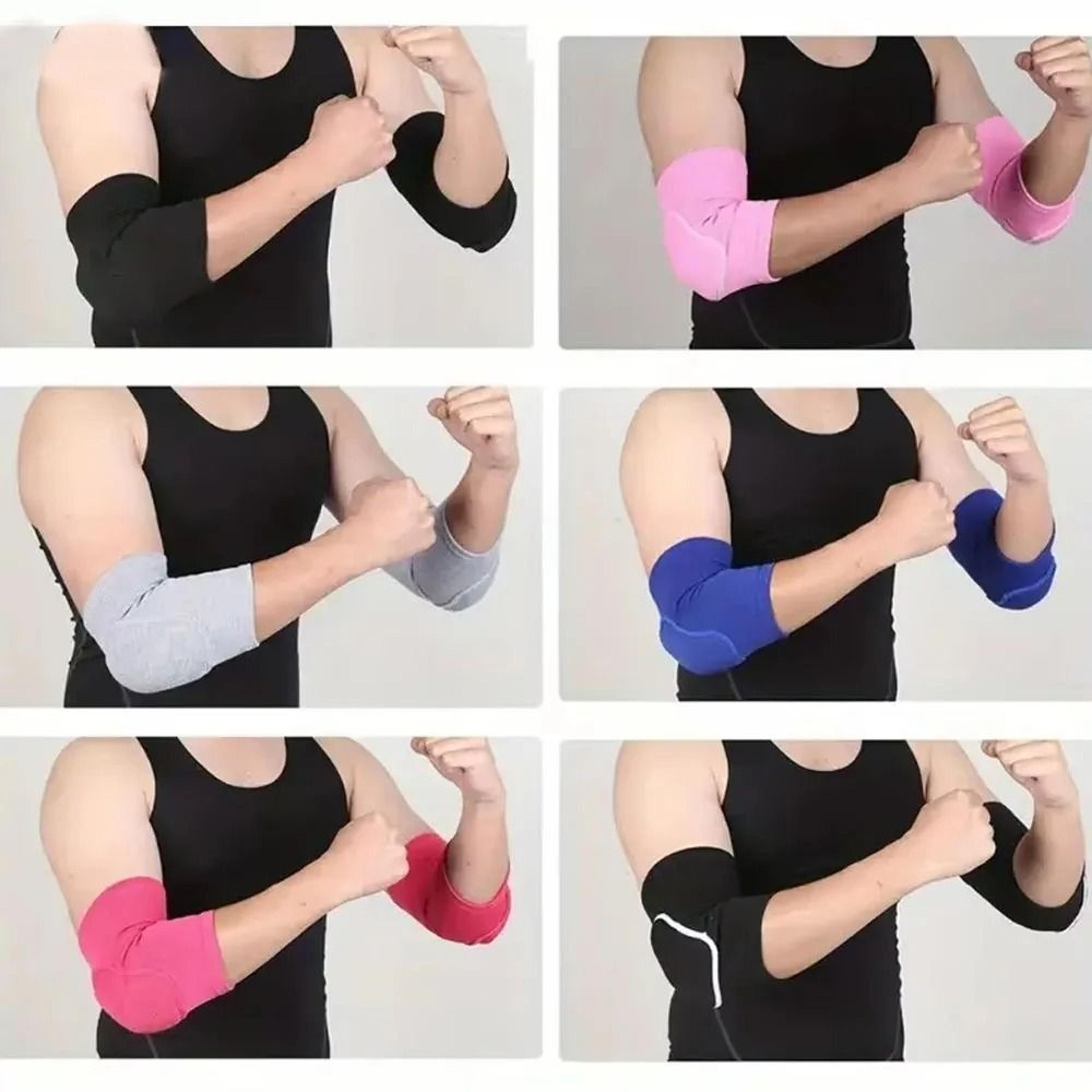 2Pcs Breathable Thick Sponge Elbow Protection Sleeves 4