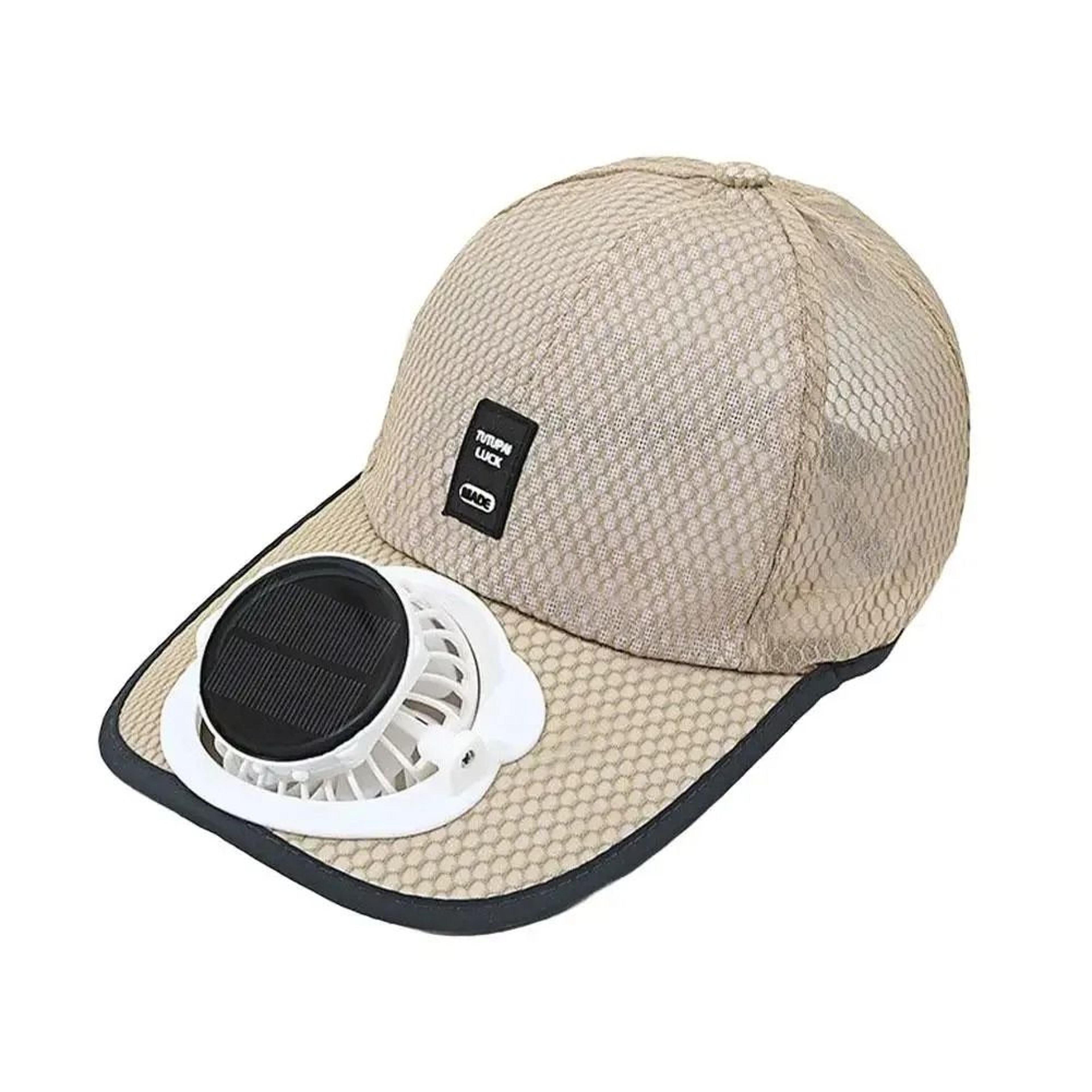 Breathable Outdoor Sunhat With Integrated Solar  USB Charging Fan 11