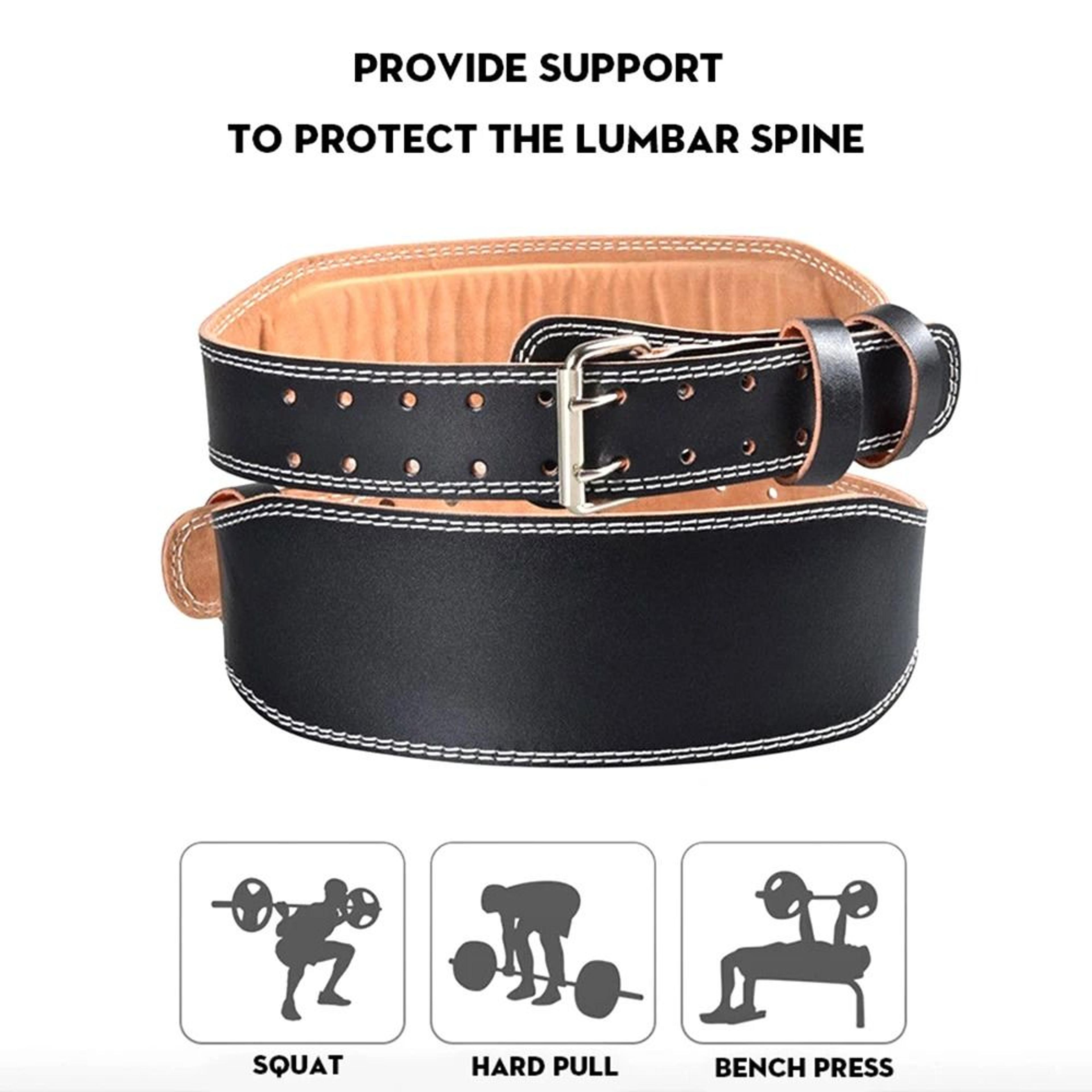 Adjustable Leather Weightlifting Belt And Lumbar Support 3