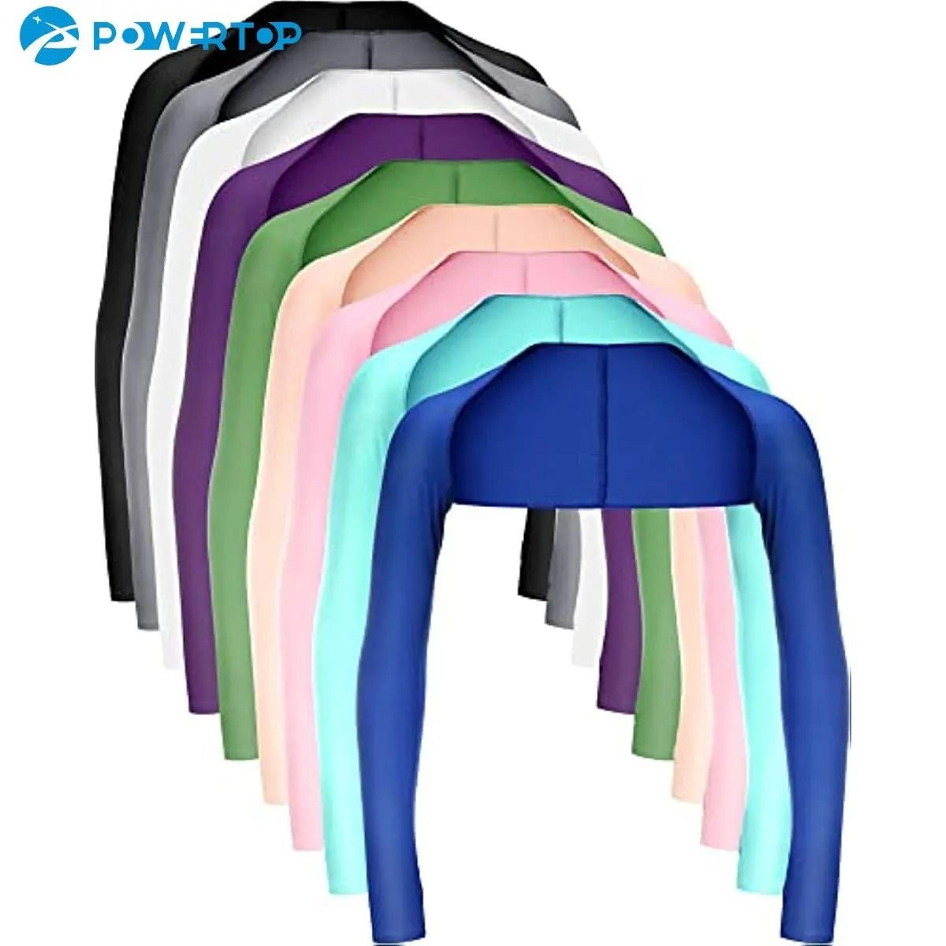 cooling shawl arm sleeves with sun protection (1 pair pack)