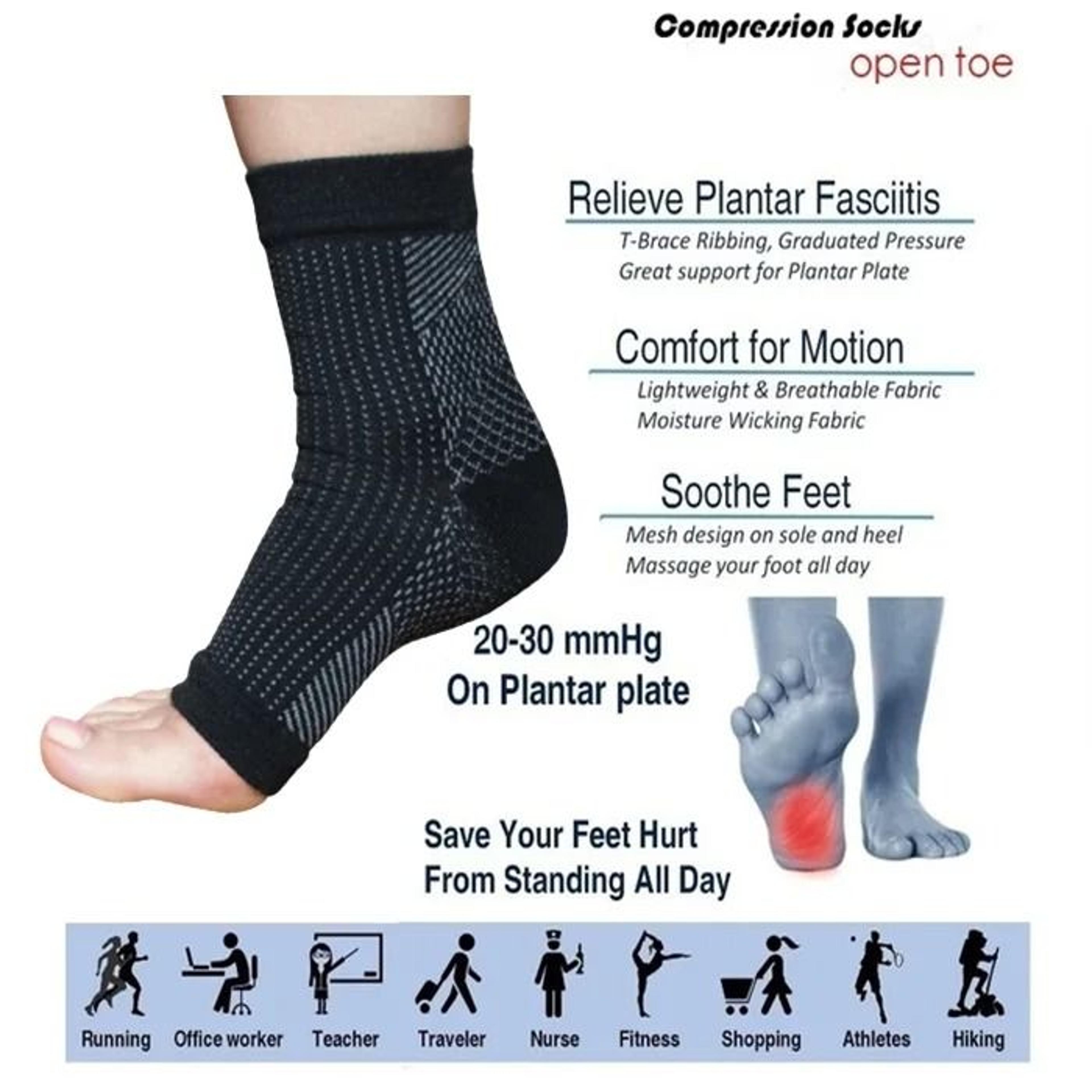 Plantar Fasciitis Compression Socks 1 Pair Pack 4