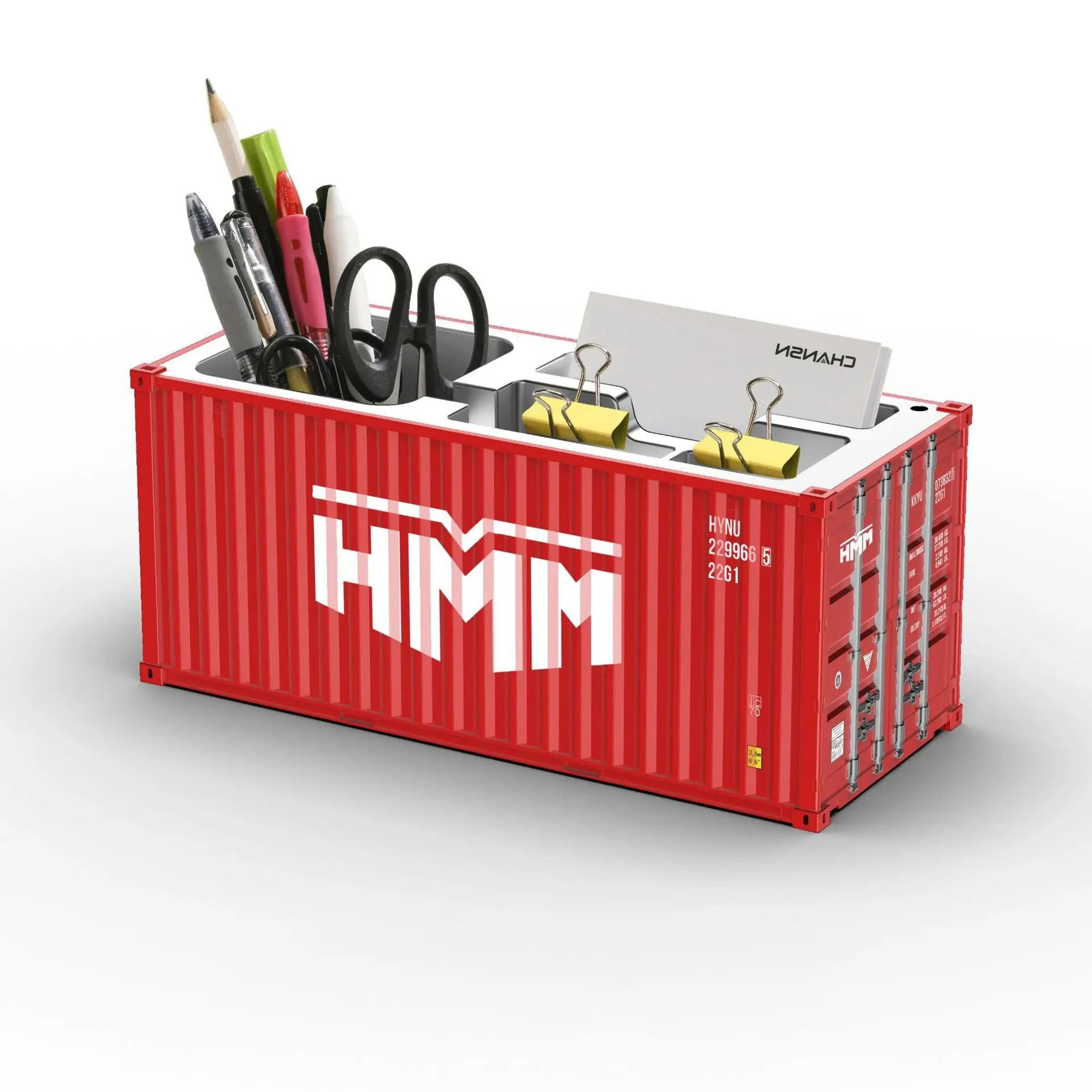 Miniature Realistic Shipping Container Model Pen Holder 5