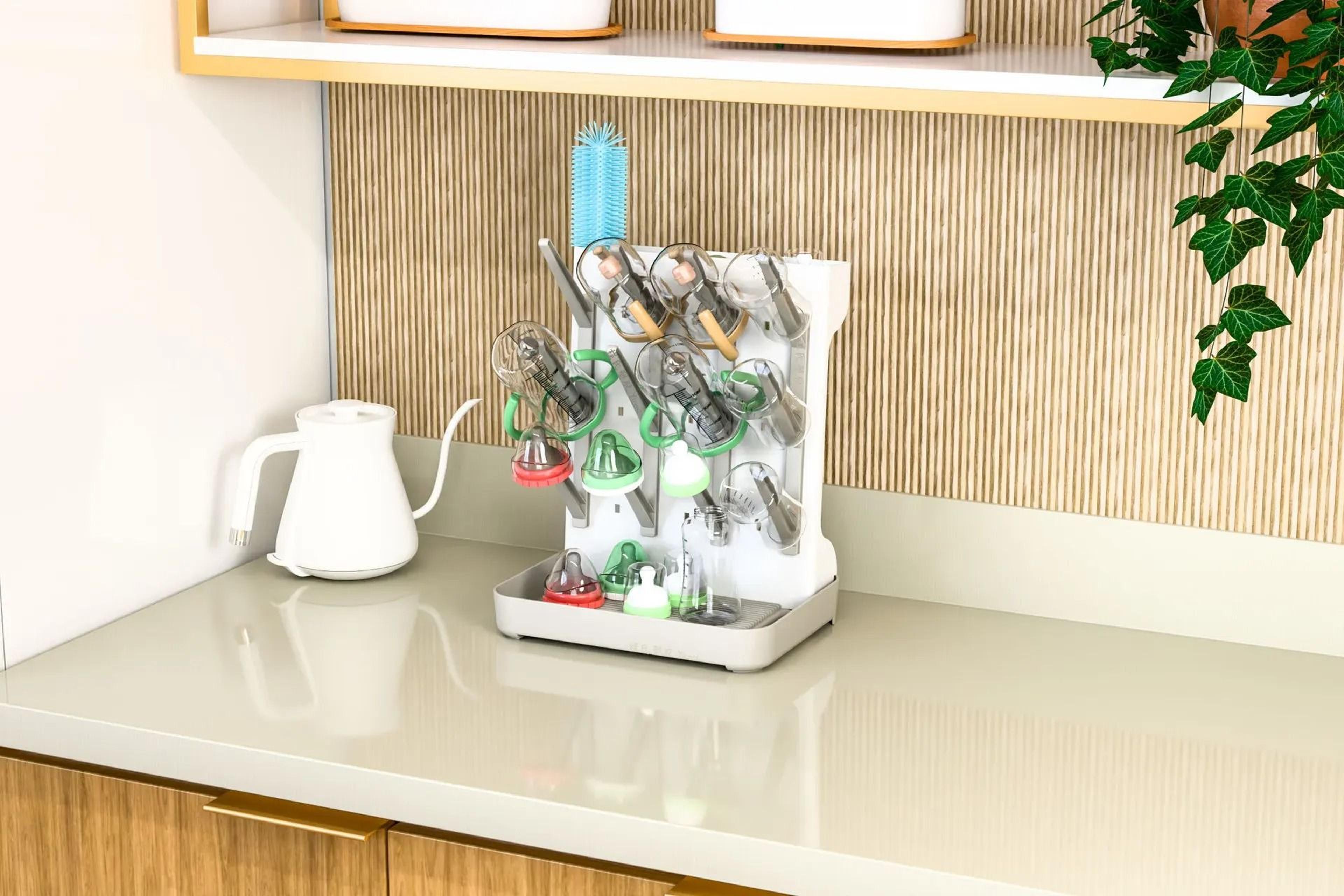Baby Bottle Drying Rack Vertical Bottle Dryer Holder 2