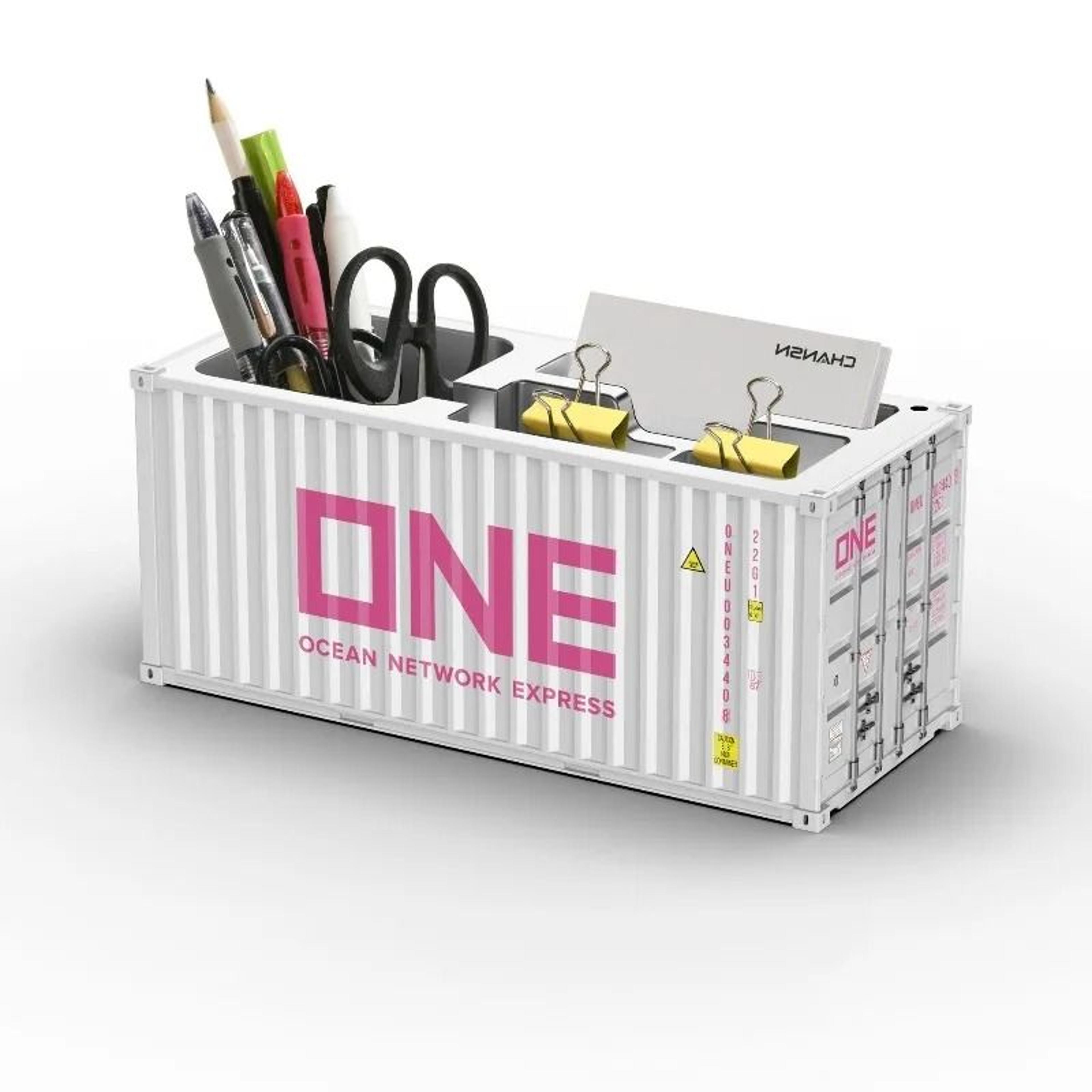 Simulated Ocean Freight Container Model Pen Holder 5