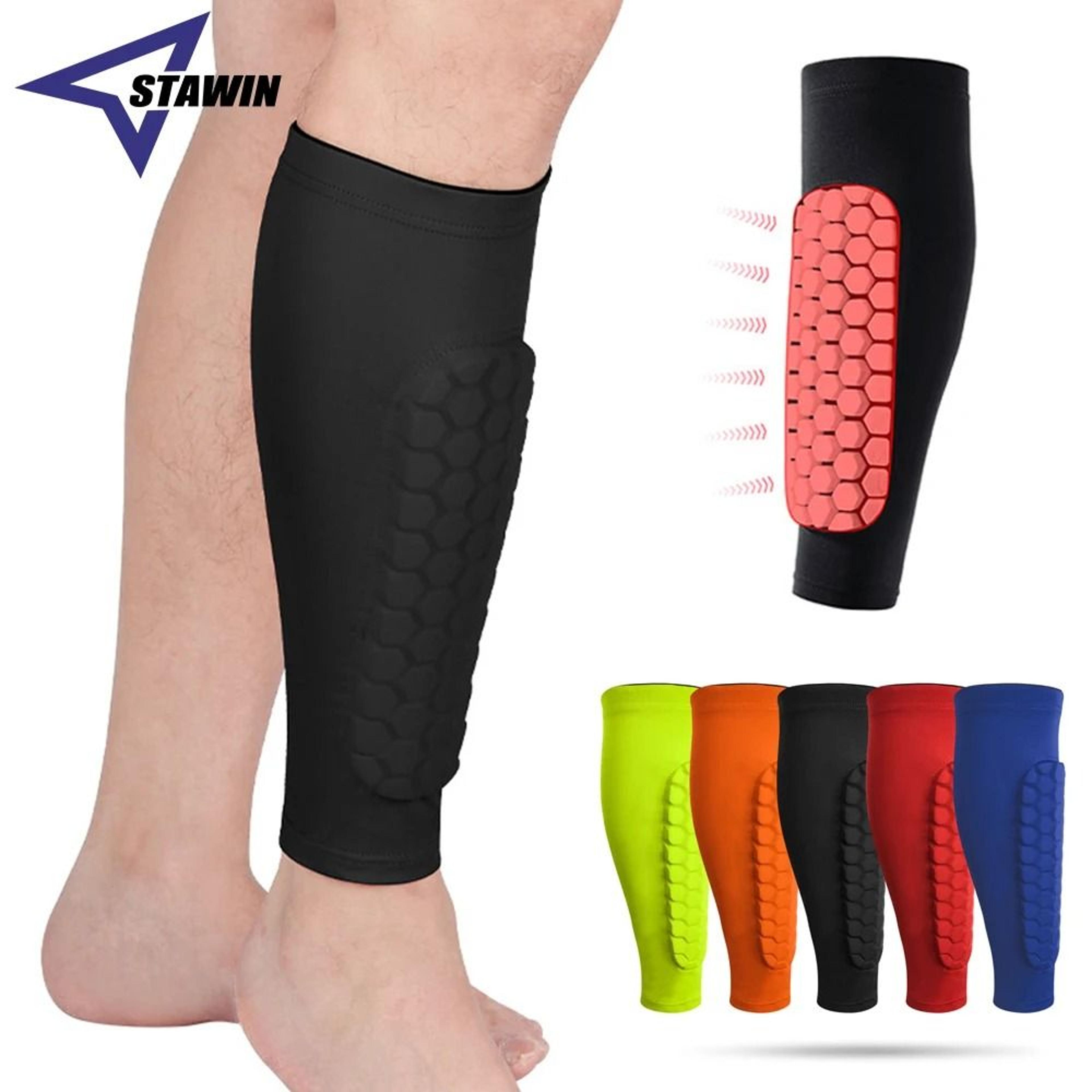 Soccer Honeycomb Shin Guard Compression Sleeve 0