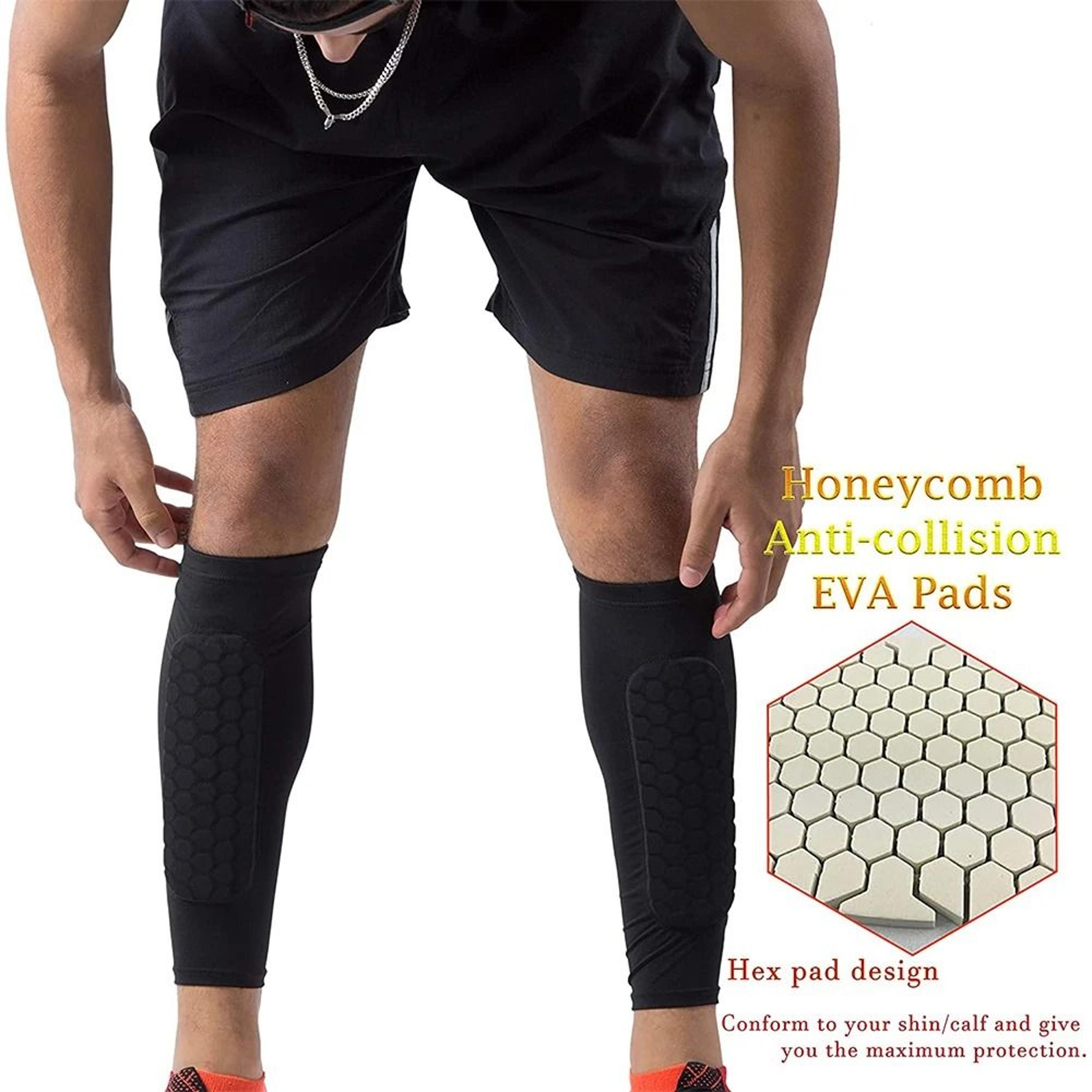 Soccer Honeycomb Shin Guard Compression Sleeve 3