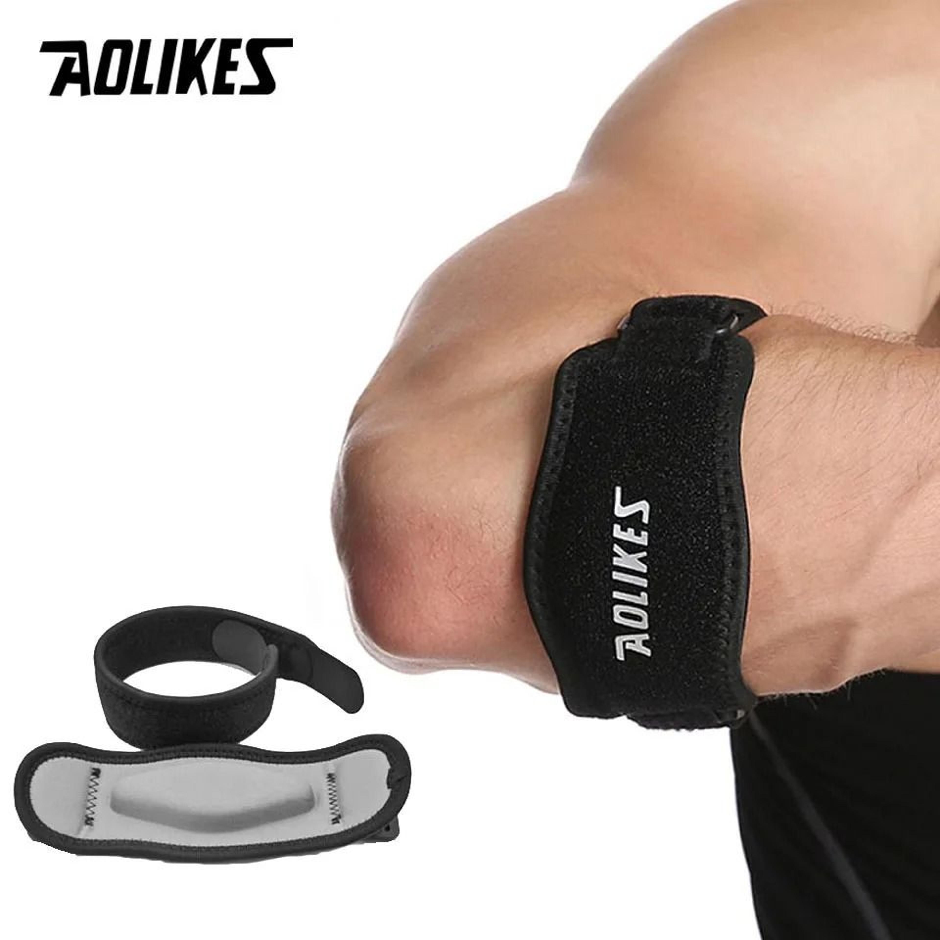 AOLIKES Adjustable Tennis  Golfers Elbow Support Strap With Targeted Compression Pad 9