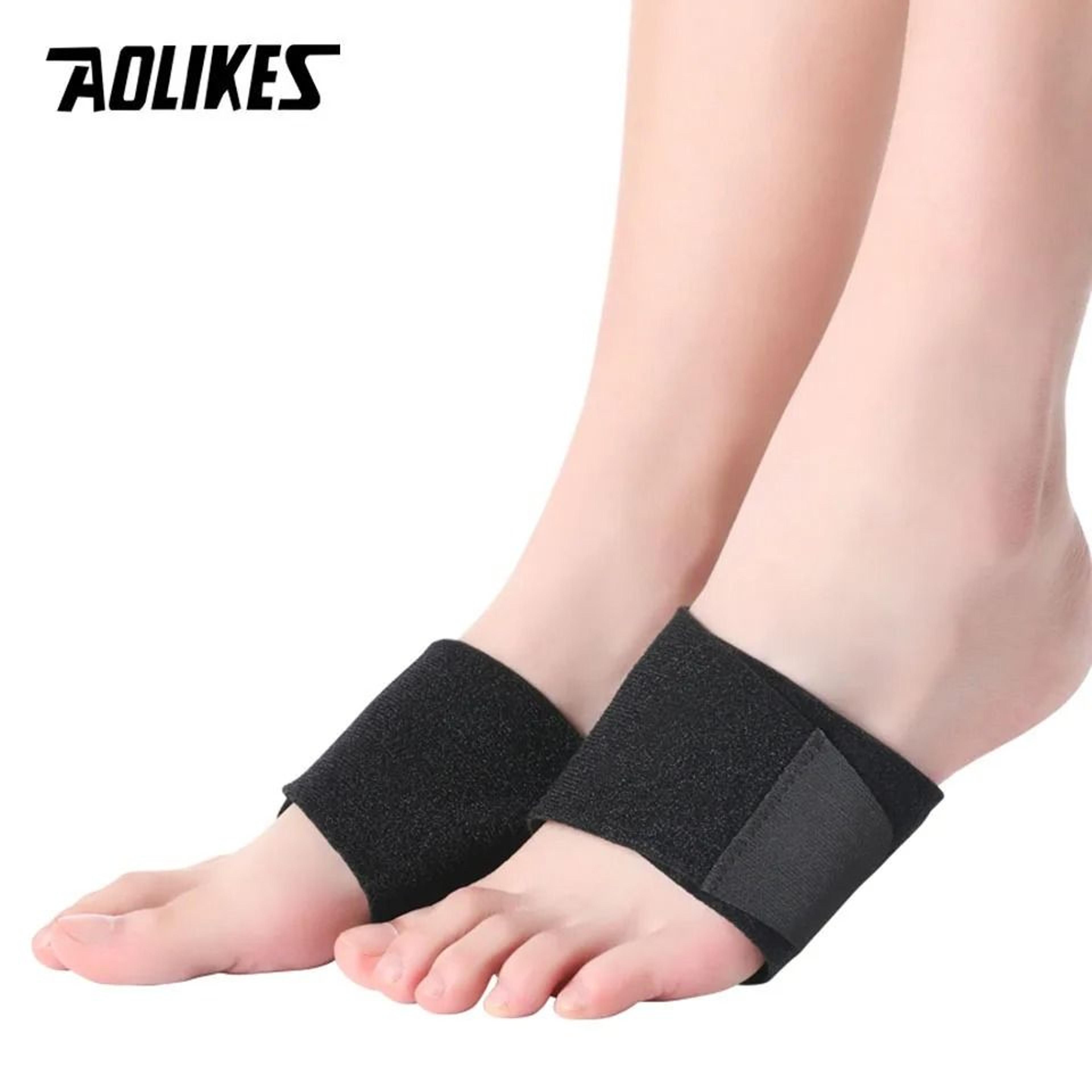 AOLIKES Adjustable Arch Support Pads With Cushion Compression Sleeves For Flat Feet And Plantar Fas 6
