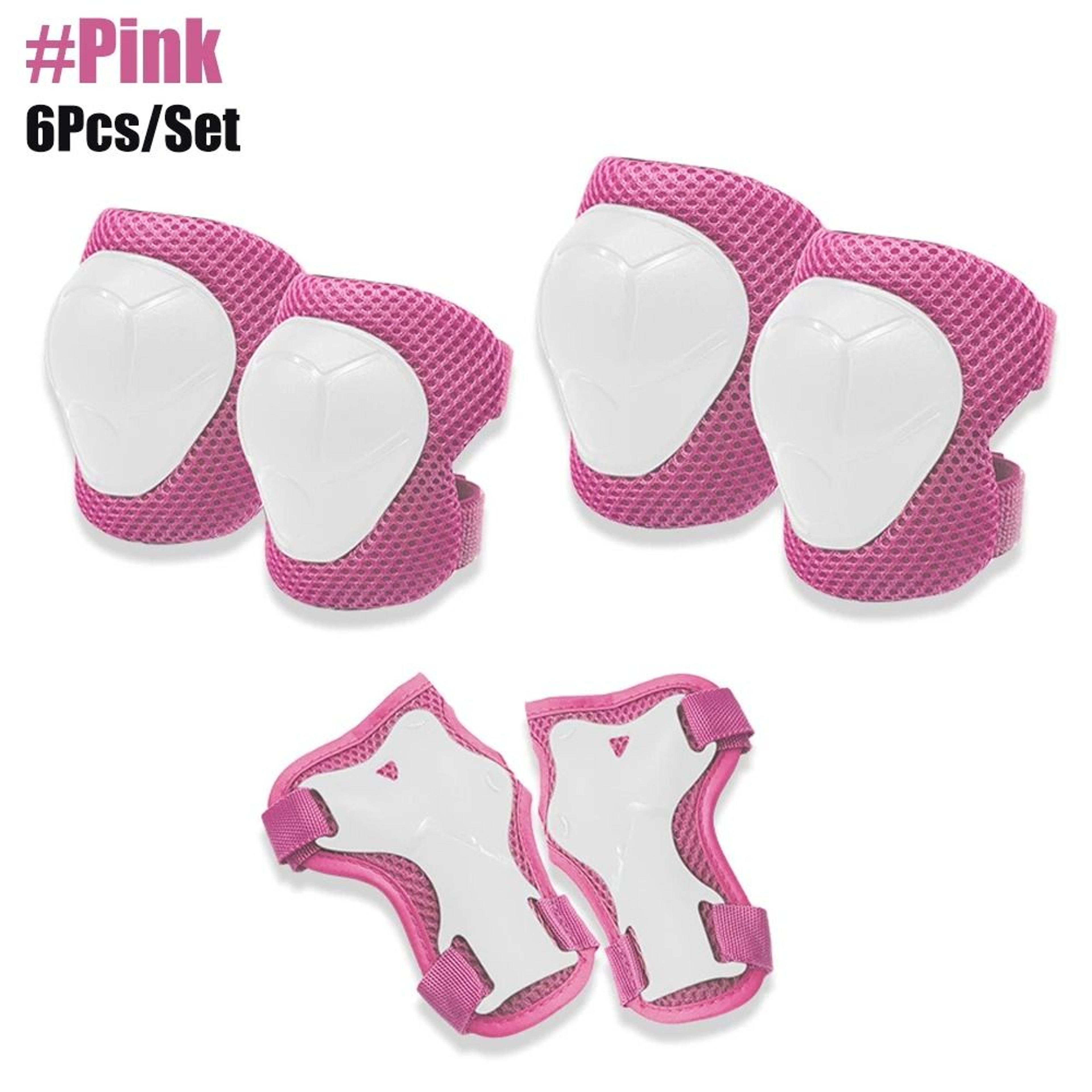 6PCS Kids Protective Gear Set With Knee Pads Elbow Pads  Wrist Guards 7
