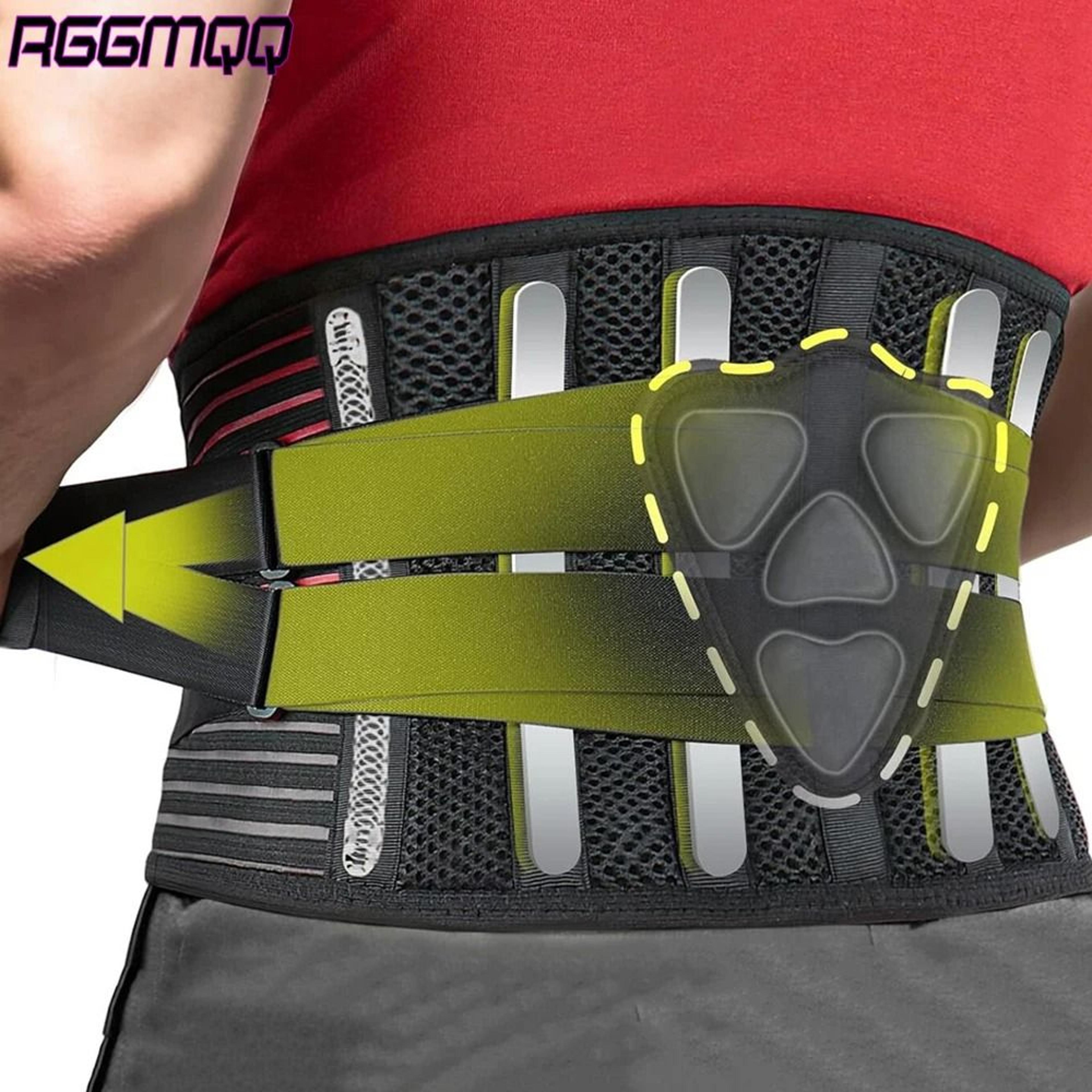 ergonomic lumbar support back brace with comfort cushion pad
