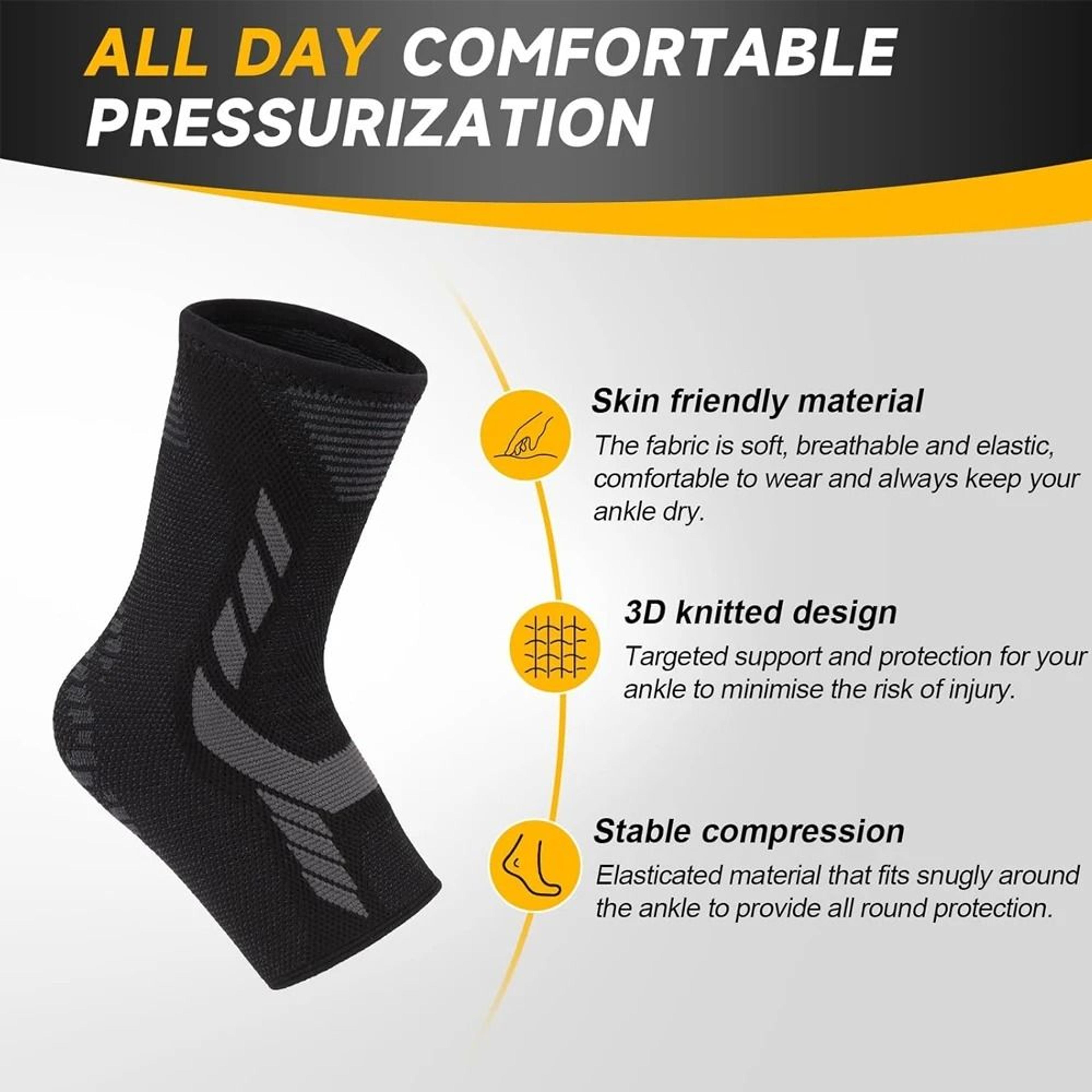 Premium Ankle Brace With Adjustable Compression Support  Achilles Tendonitis Relief 2