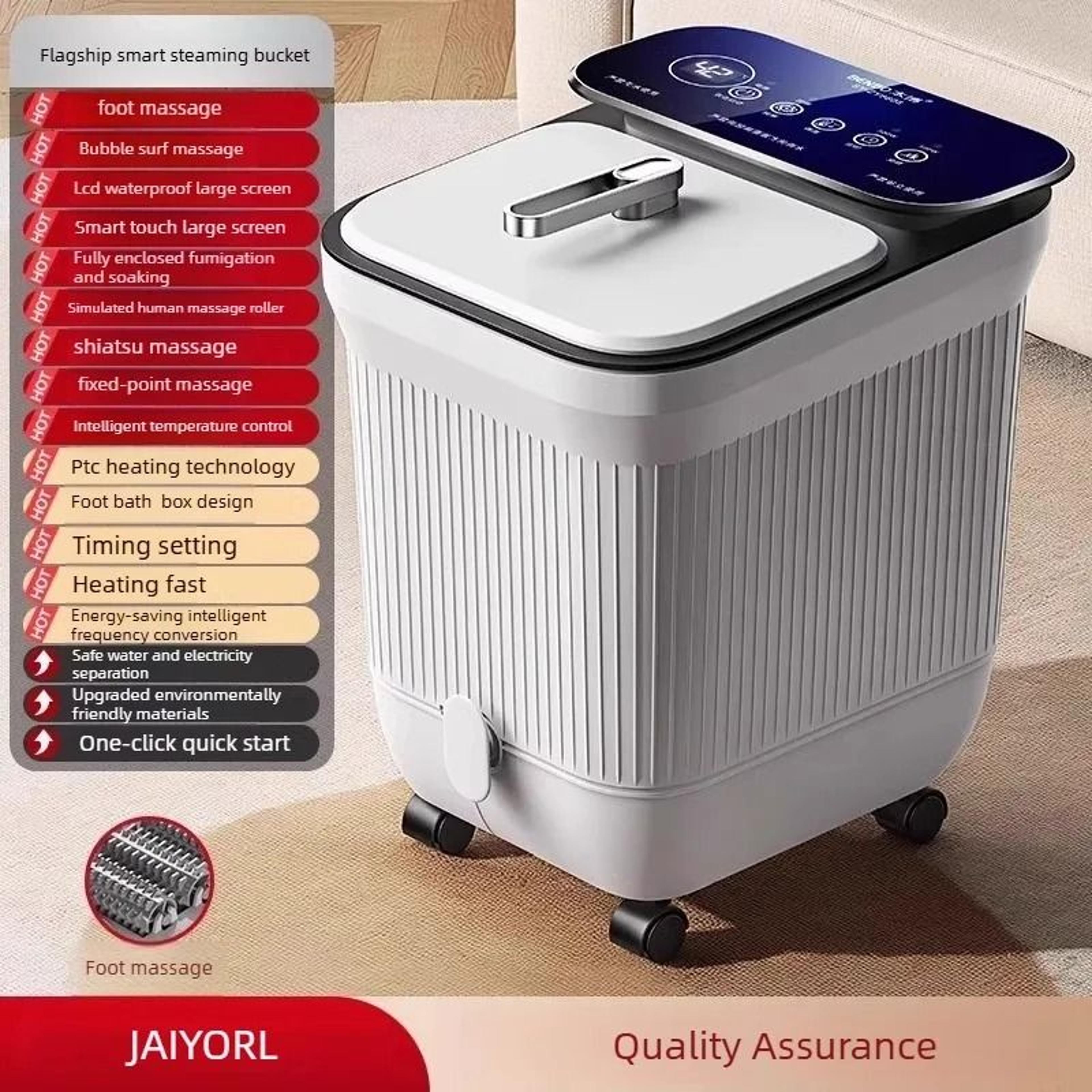 Automated Home Spa Electric Foot Bath Basin With Heat  Massage 6
