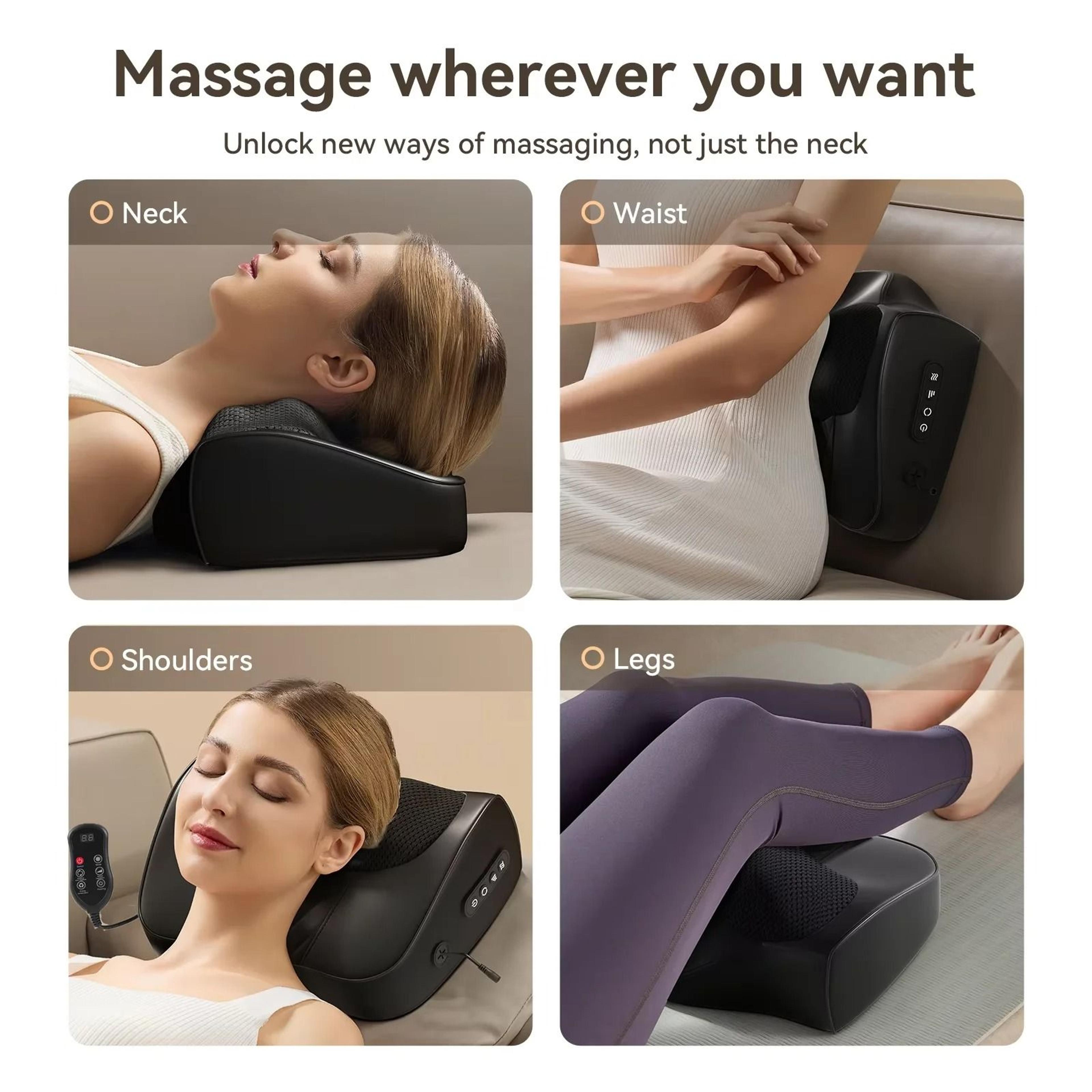 Multifunctional Shiatsu Neck Back And Waist Massage Pillow 2