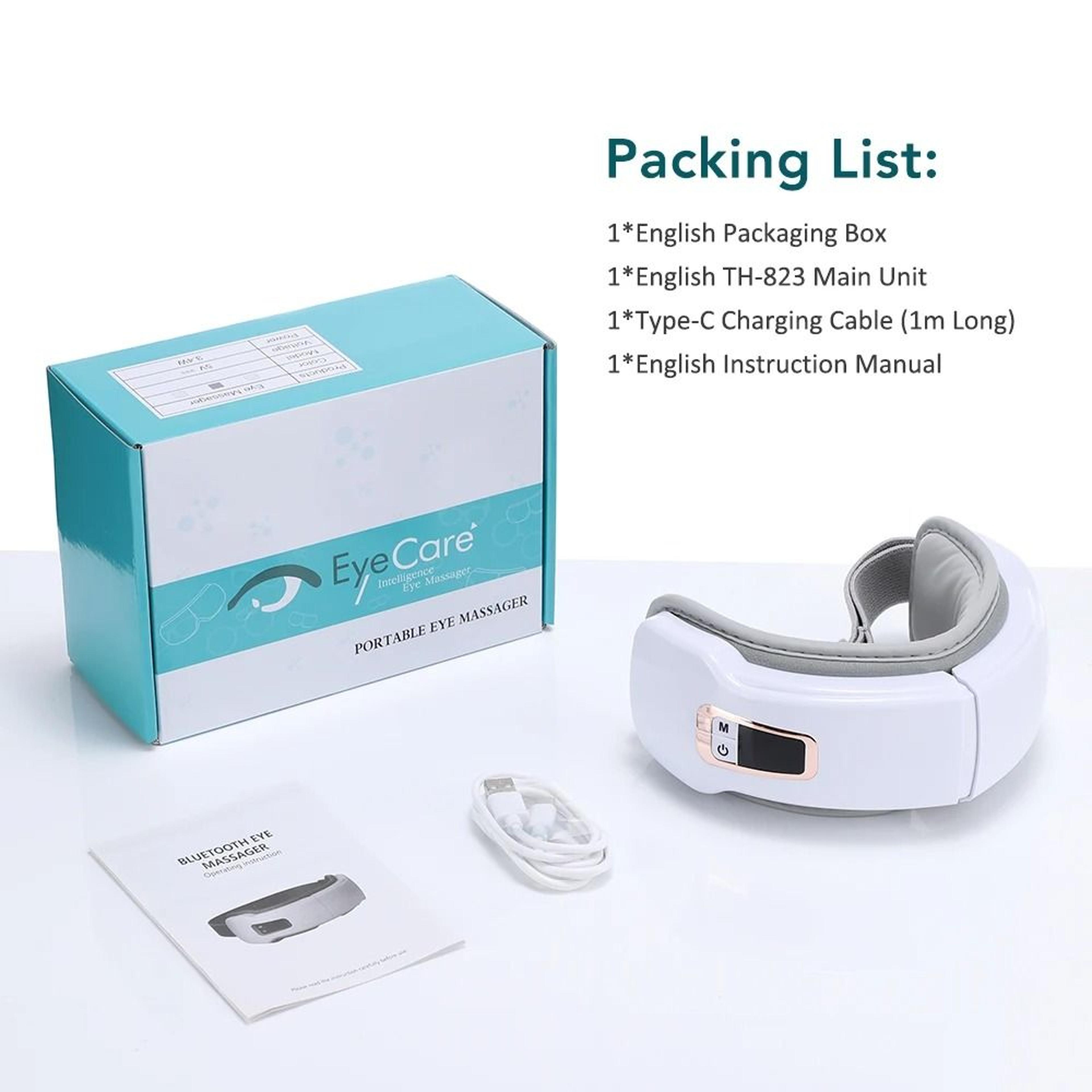 Smart Electric Airbag Eye Massager With Heat  Bluetooth 6