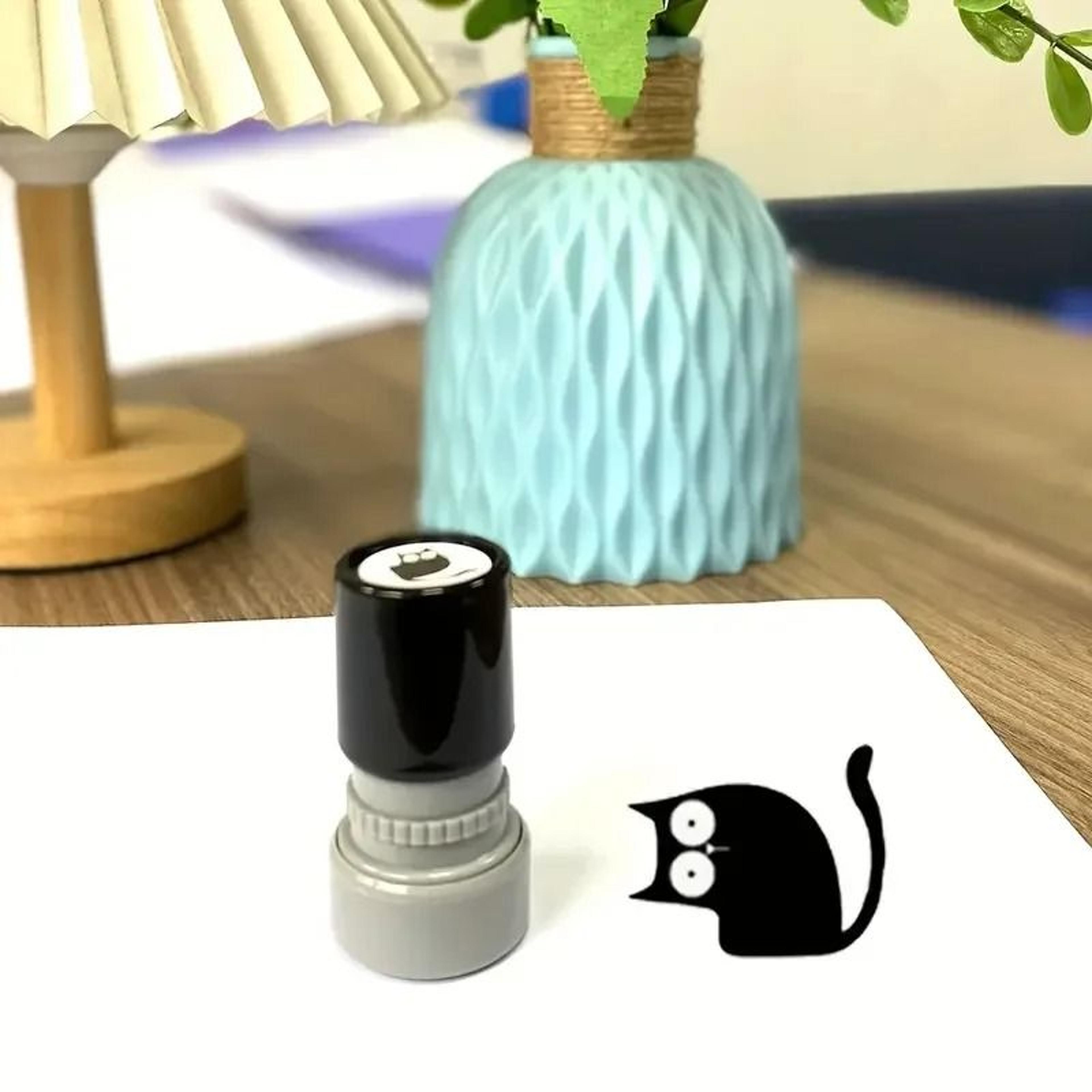 Cute Cartoon Black Cat Stamp  DIY Scrapbooking Tool 9
