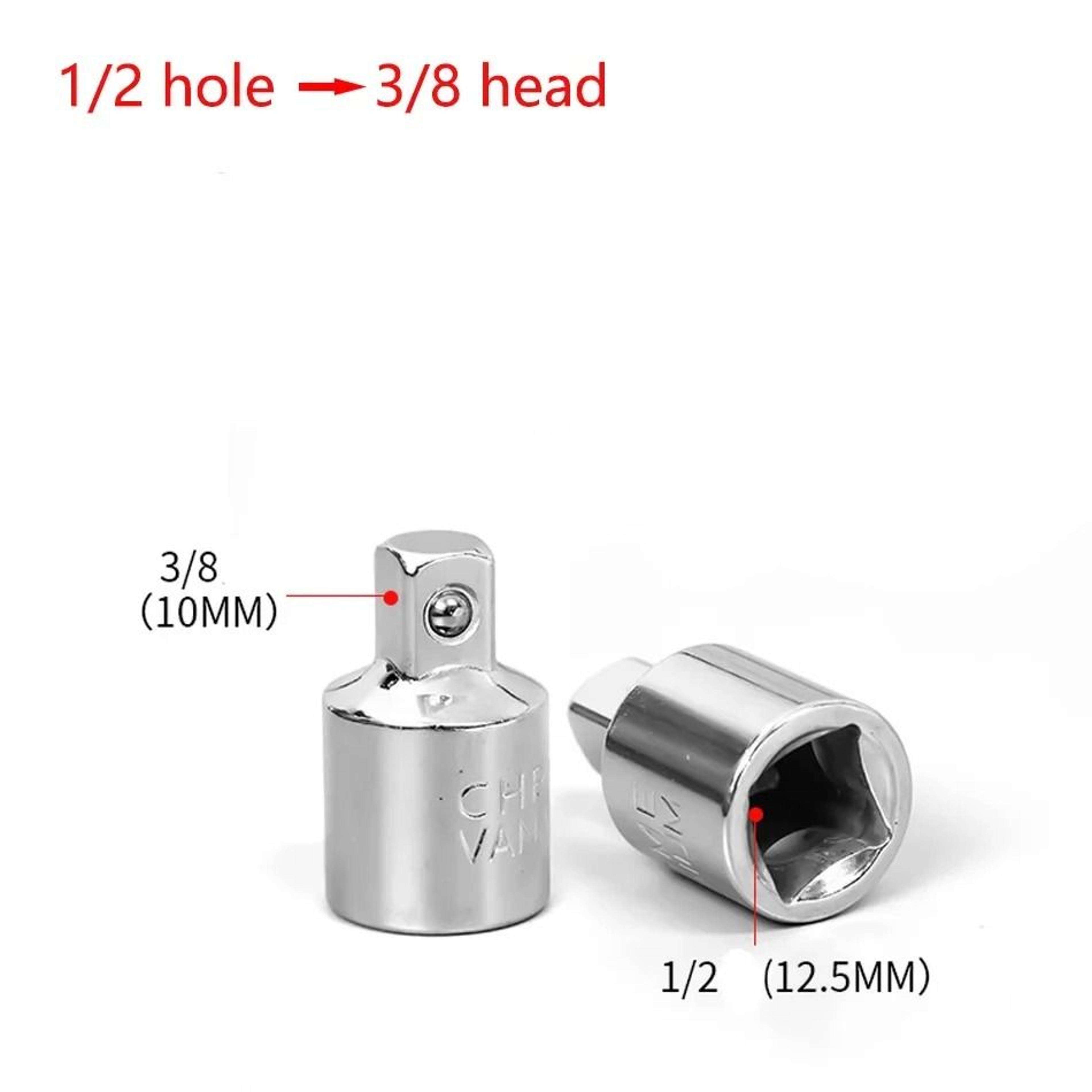 Ratchet Wrench Adapter Chrome Vanadium Sleeve Drive Socket Converter Joint 5