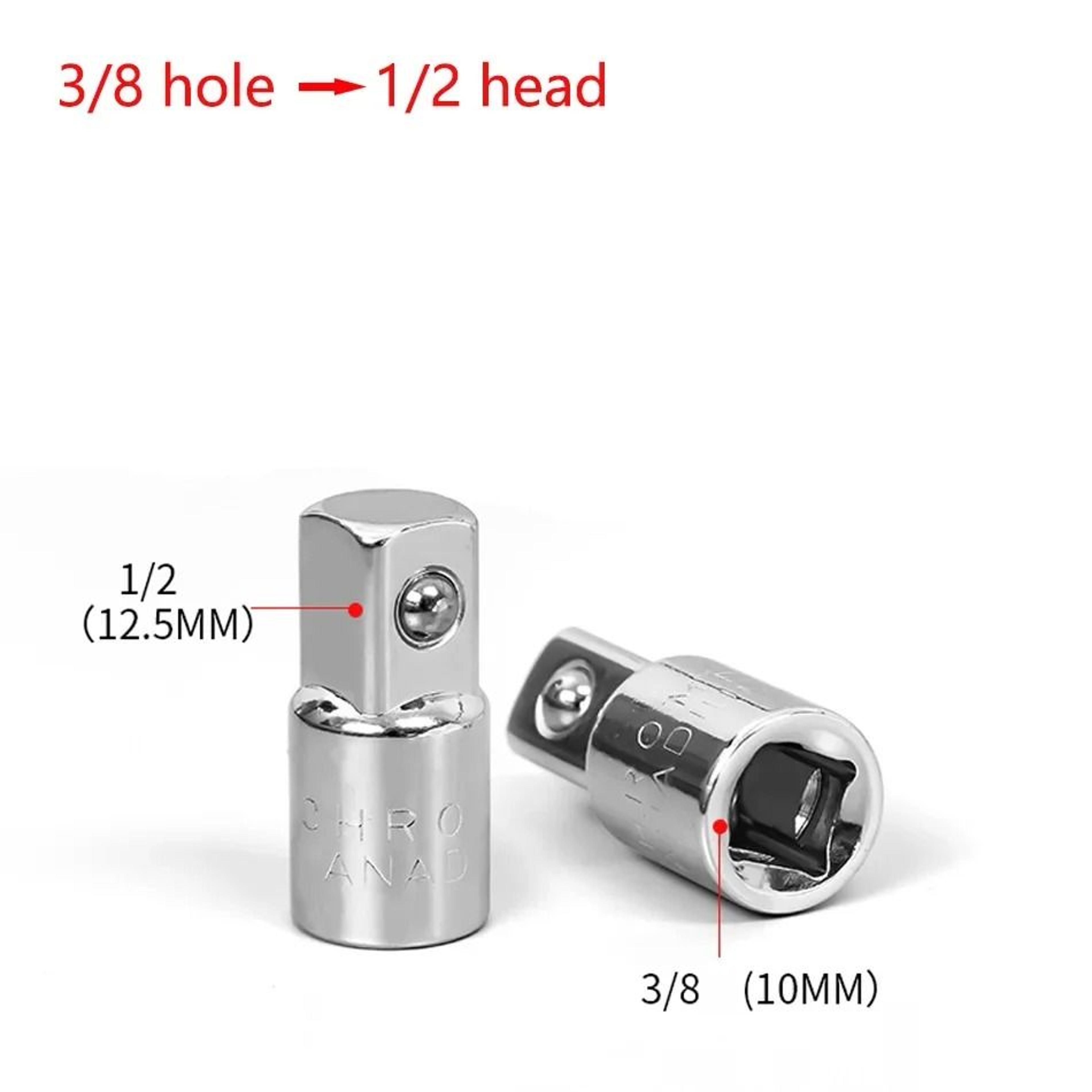 Ratchet Wrench Adapter Chrome Vanadium Sleeve Drive Socket Converter Joint 8
