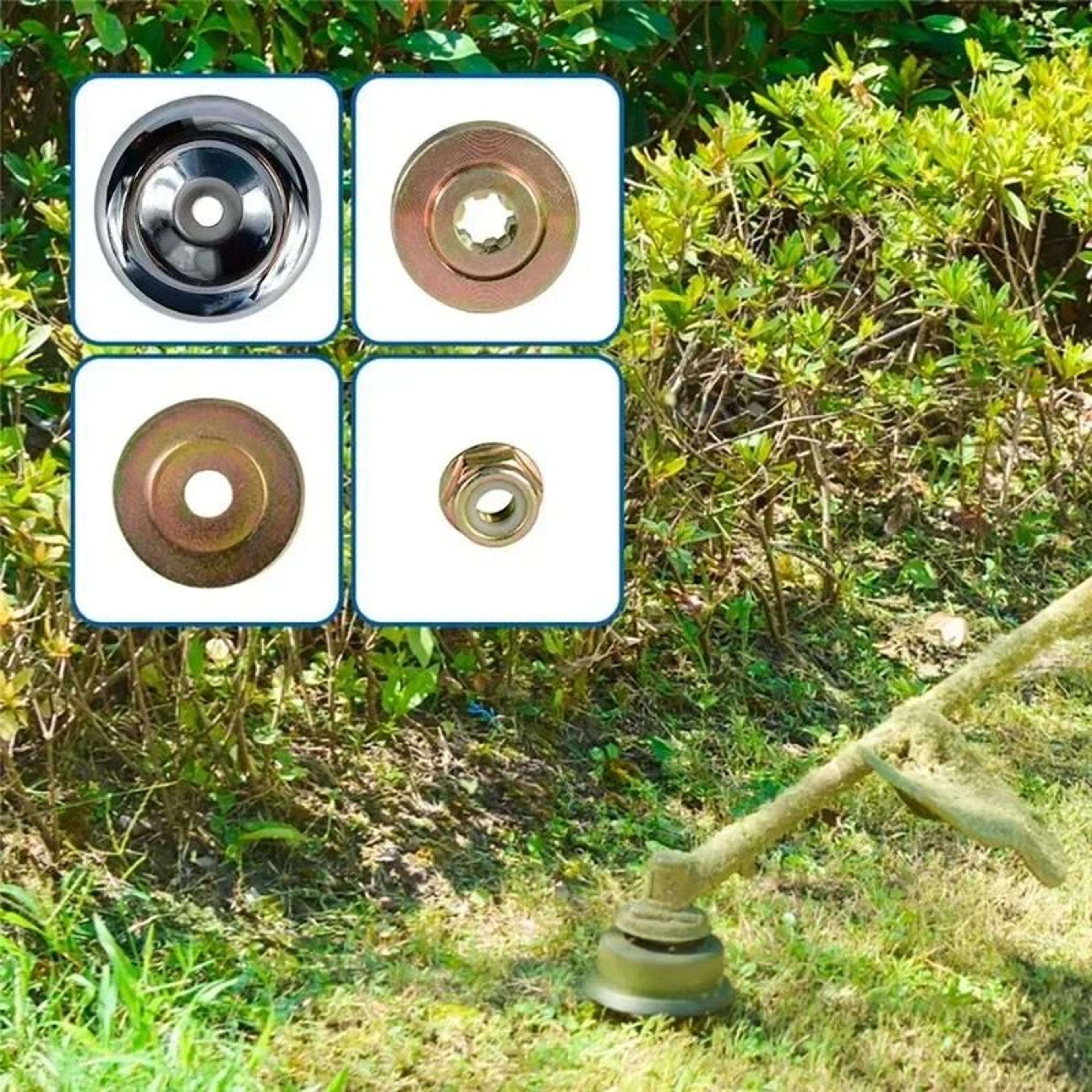 1 Set Lawn Mower Grass Trimmer Head Adapter Nut Fixing Kit 1
