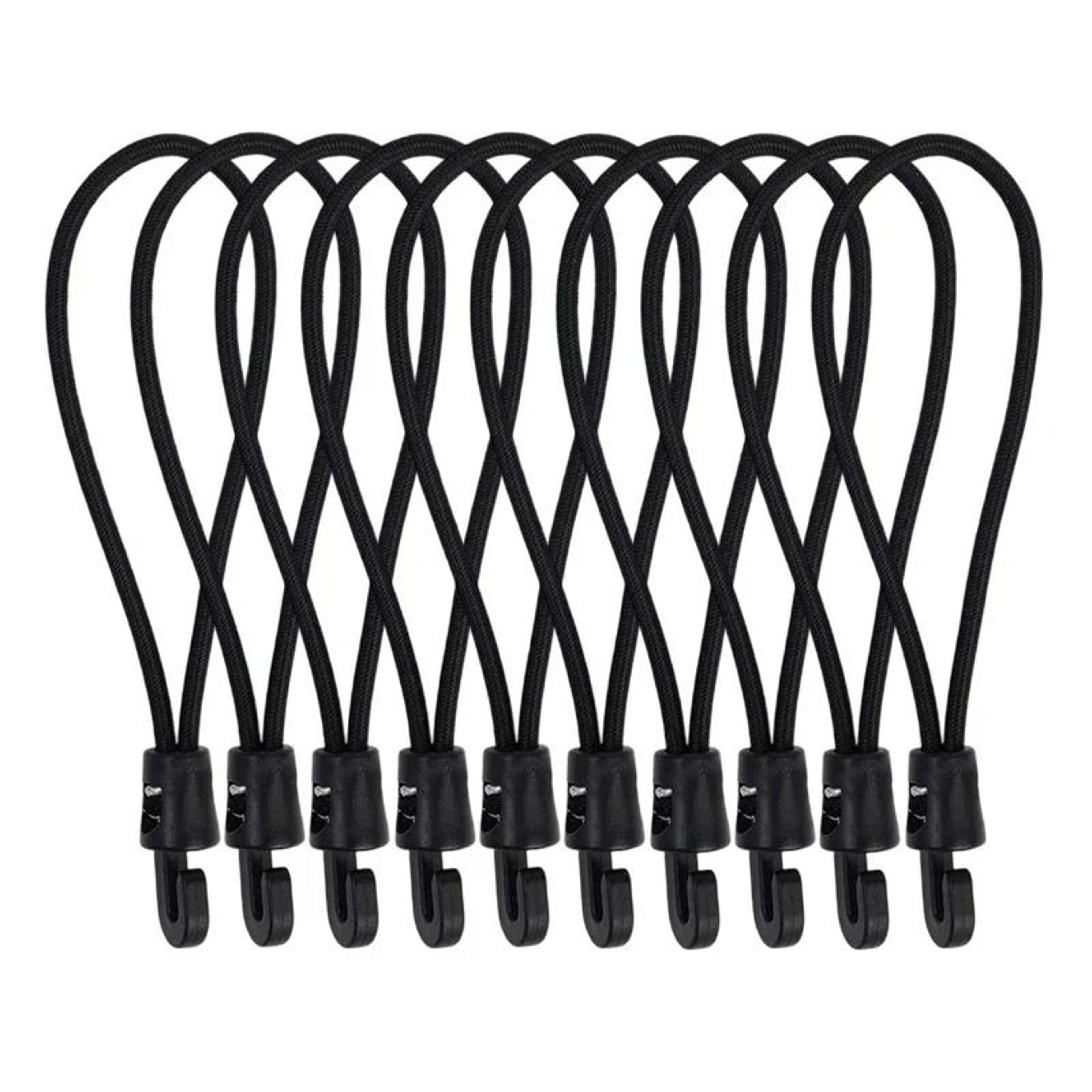 110Pcs Bungee Cords With Hooks High Elasticity Rubber Tensioners 11