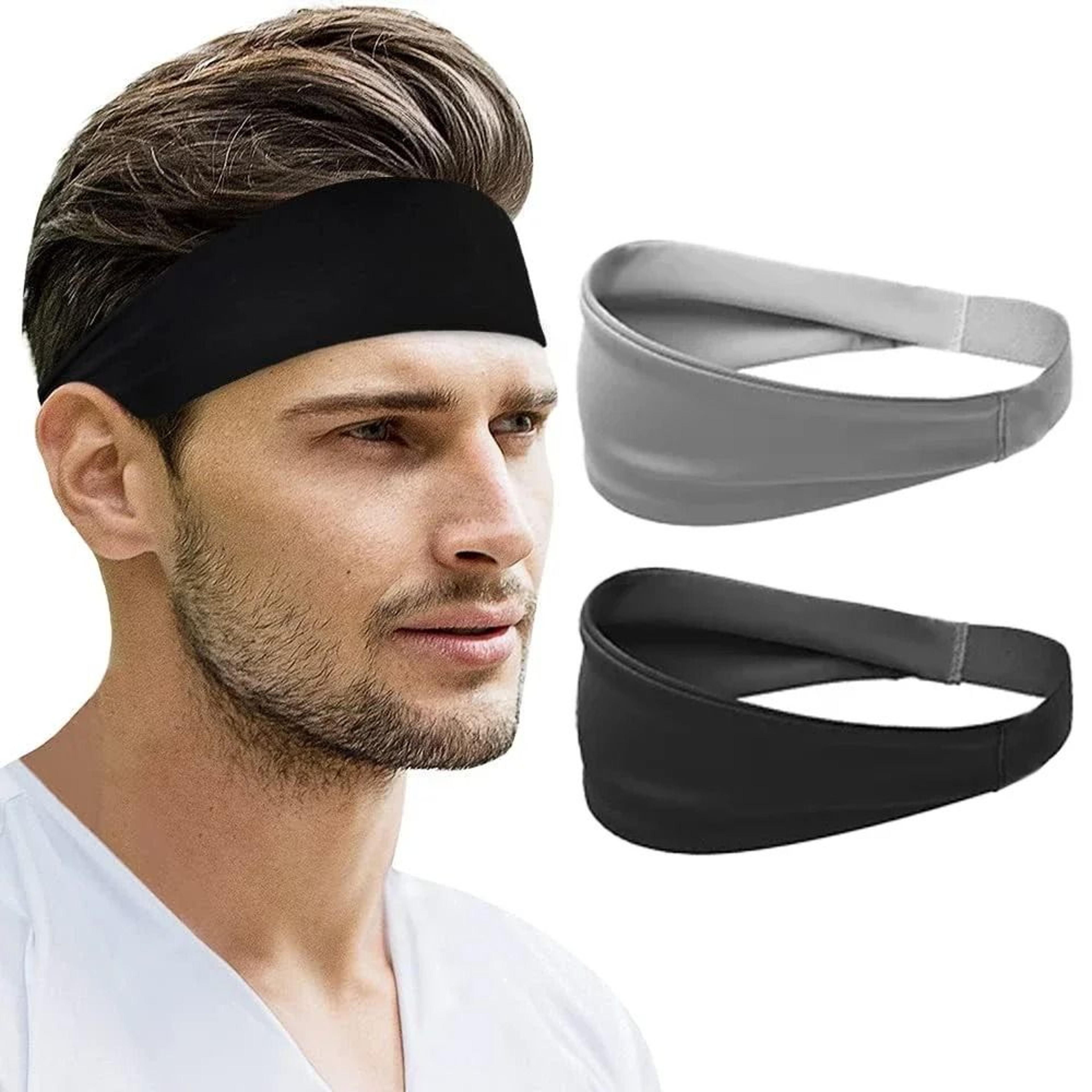 1pc sports headband non-slip moisture wicking workout sweatband