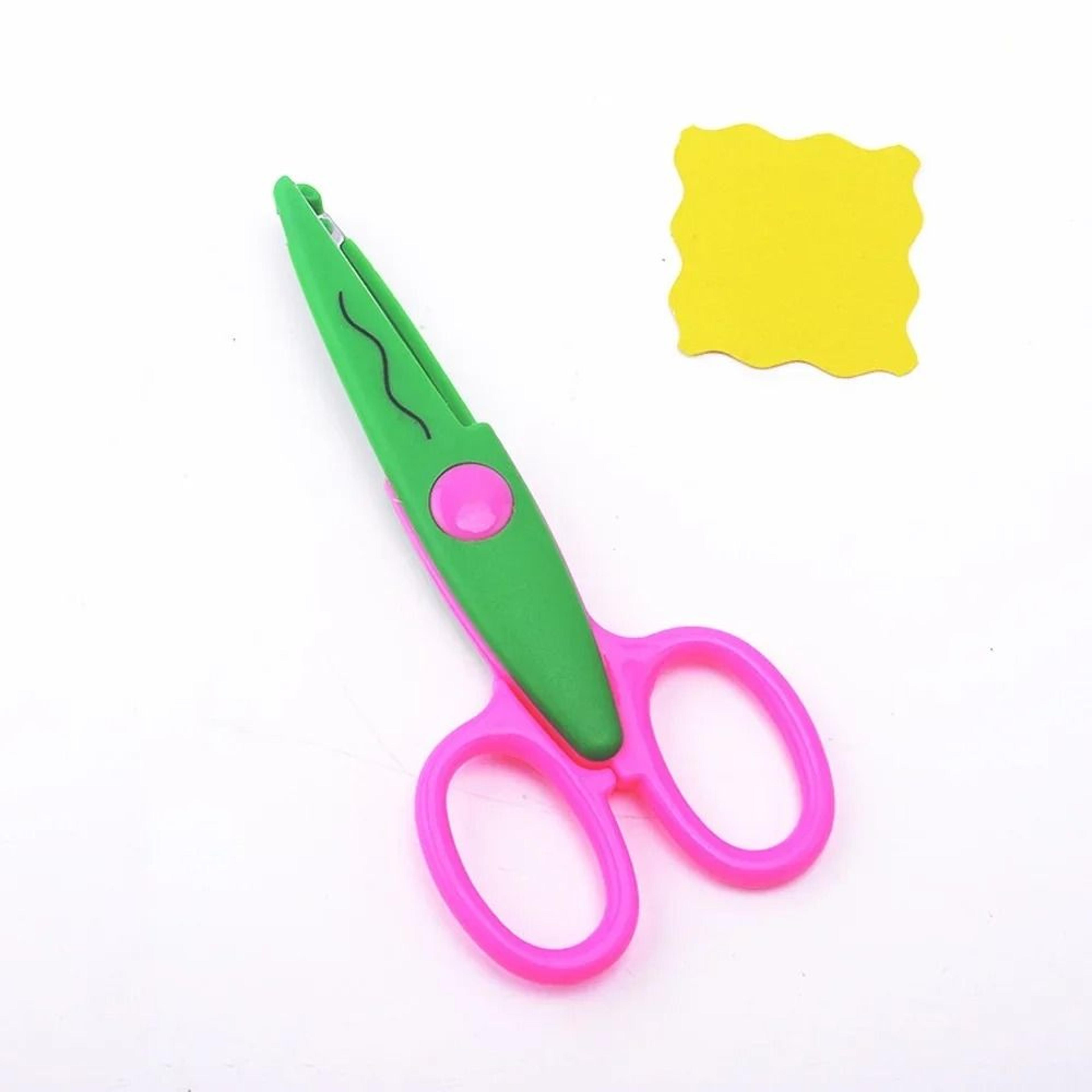 Student DIY Color Album Decorative Lace Scissors Safety Paper Cuttings 9