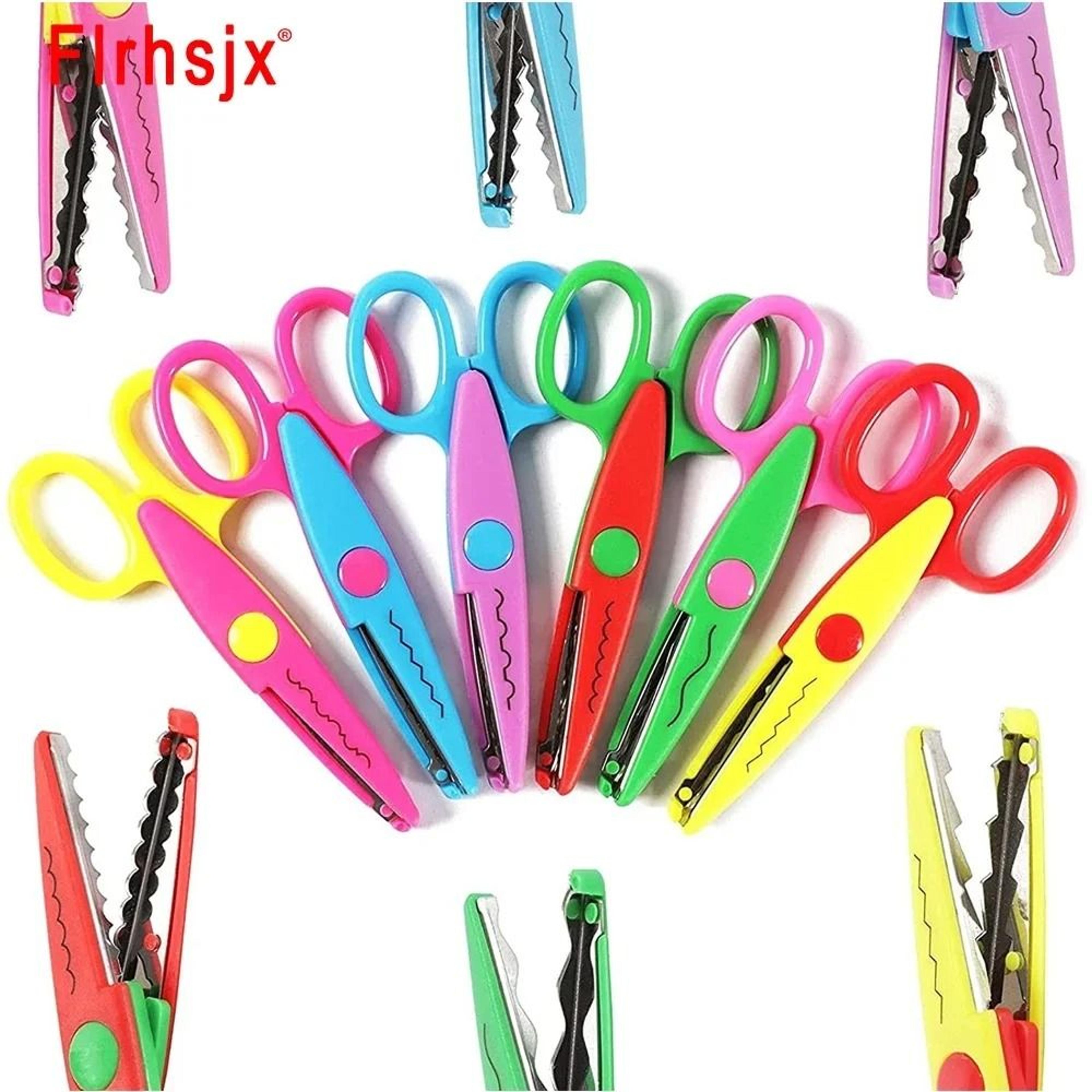 Student DIY Color Album Decorative Lace Scissors Safety Paper Cuttings 1