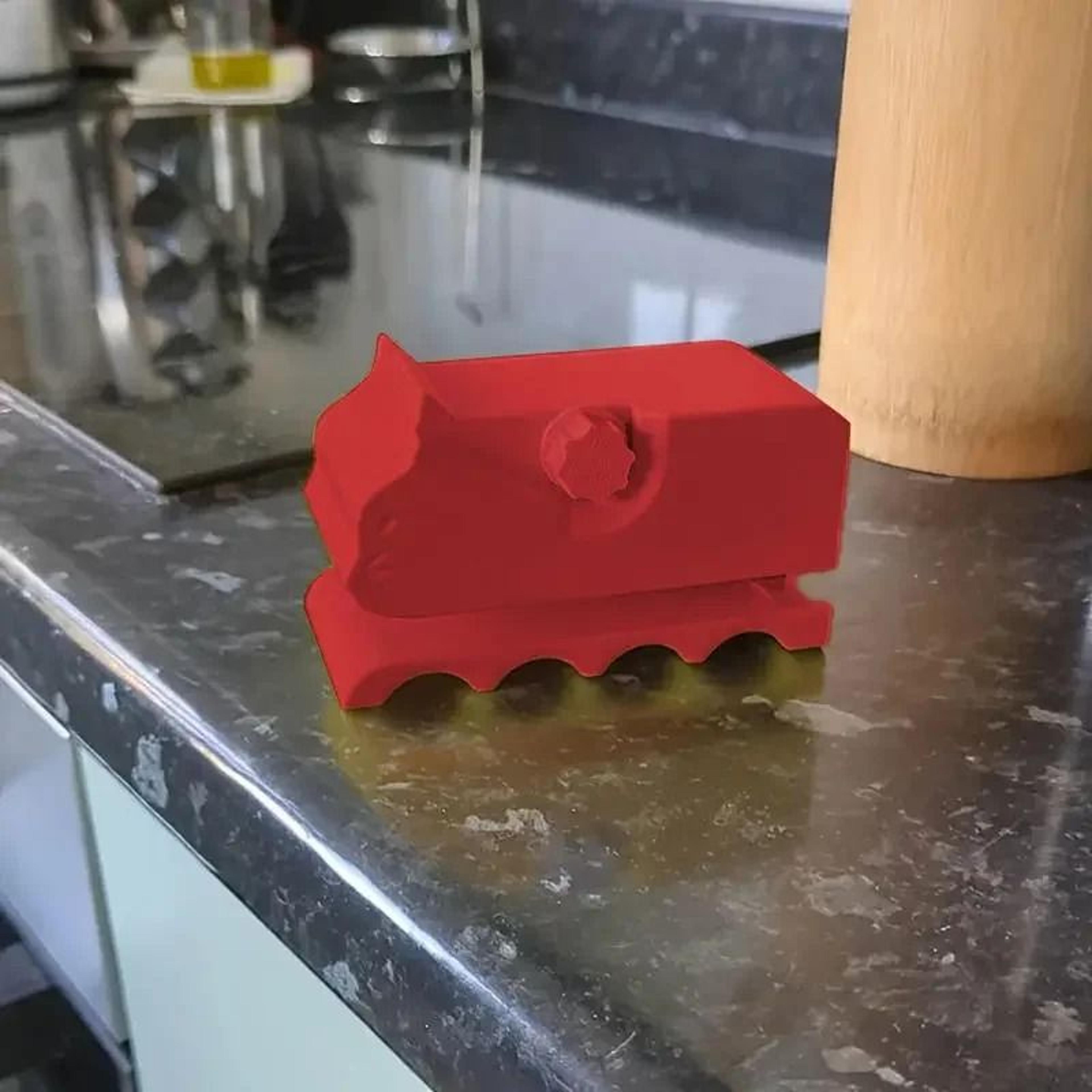 1Pc Cute Cardboard Cutting Machine 3D Printed Cat Scratcher DIY Cutter Tool 2