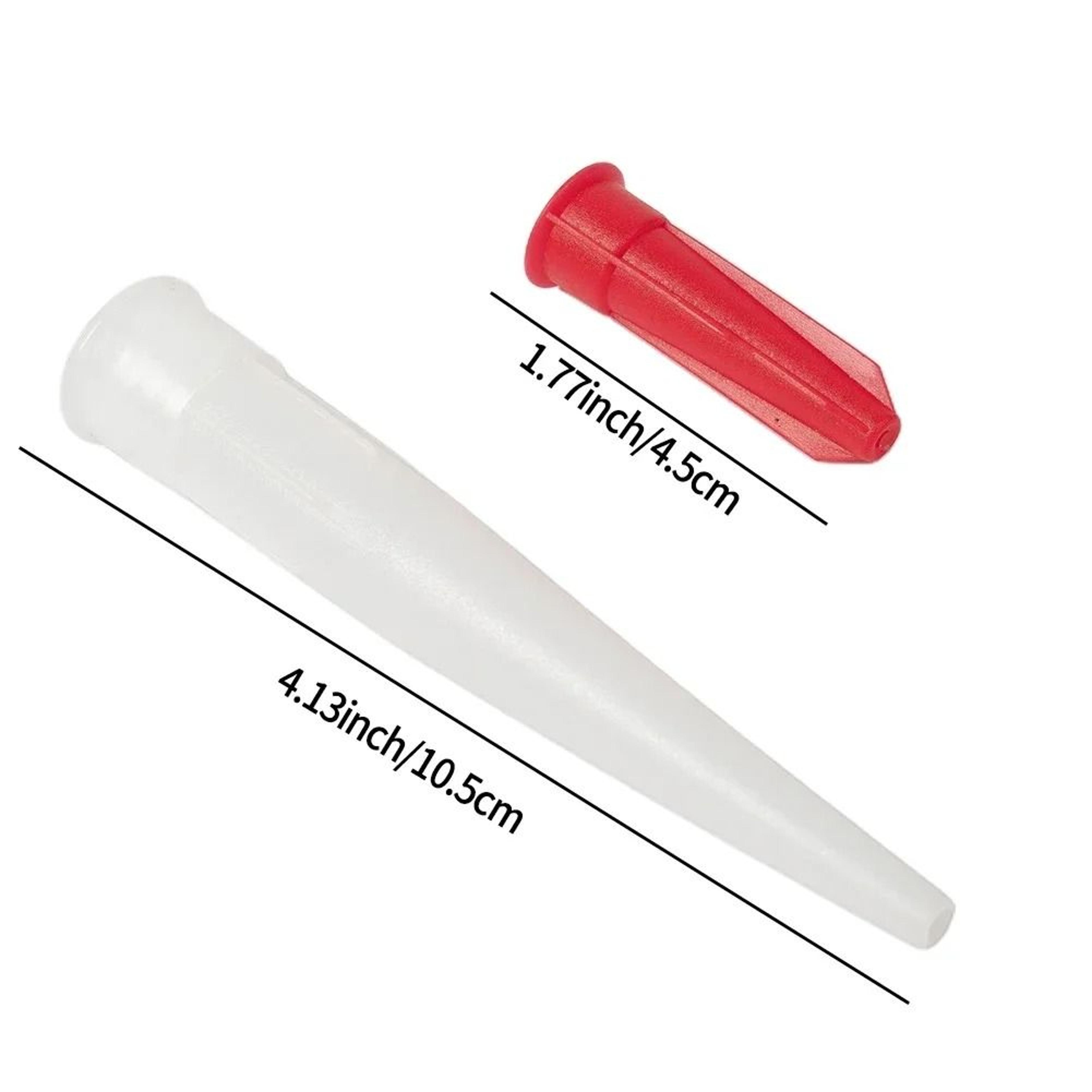 10Pcs Spare Silicone Nozzle Sealant Tool Kit With Screw Covers 5