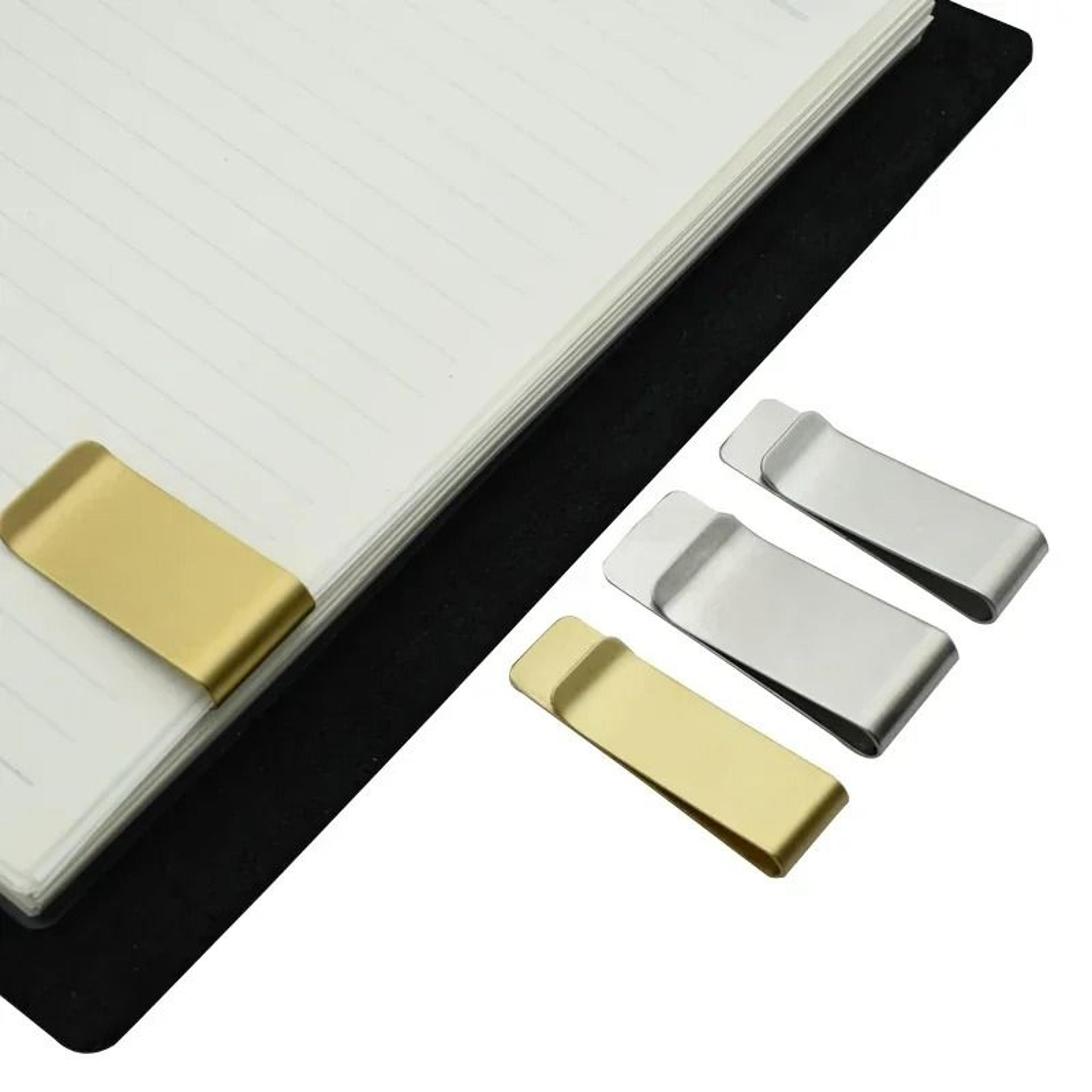 1Pc Metal Paper Clip  Bookmark In Stainless Steel And Brass Material 2