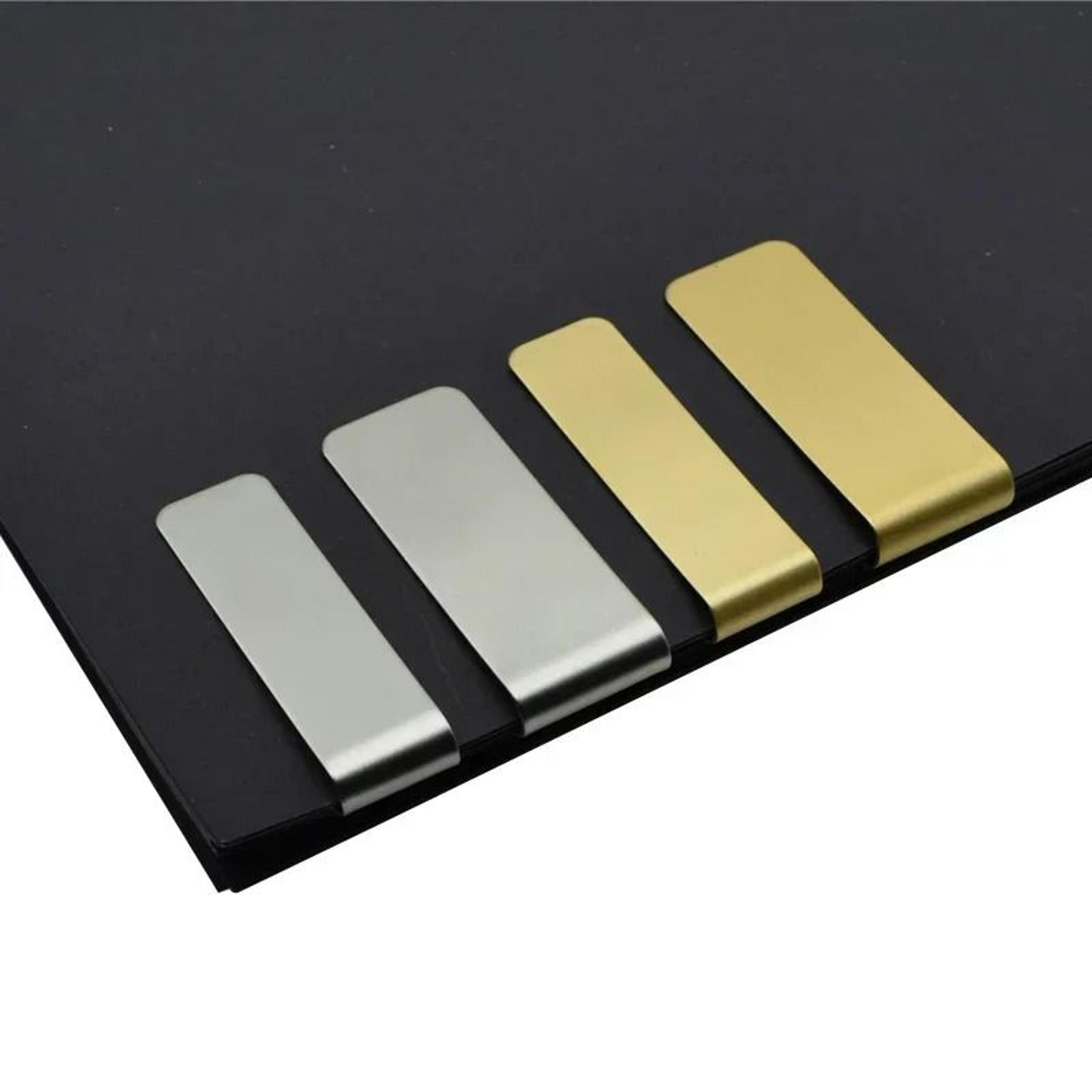 1Pc Metal Paper Clip  Bookmark In Stainless Steel And Brass Material 5