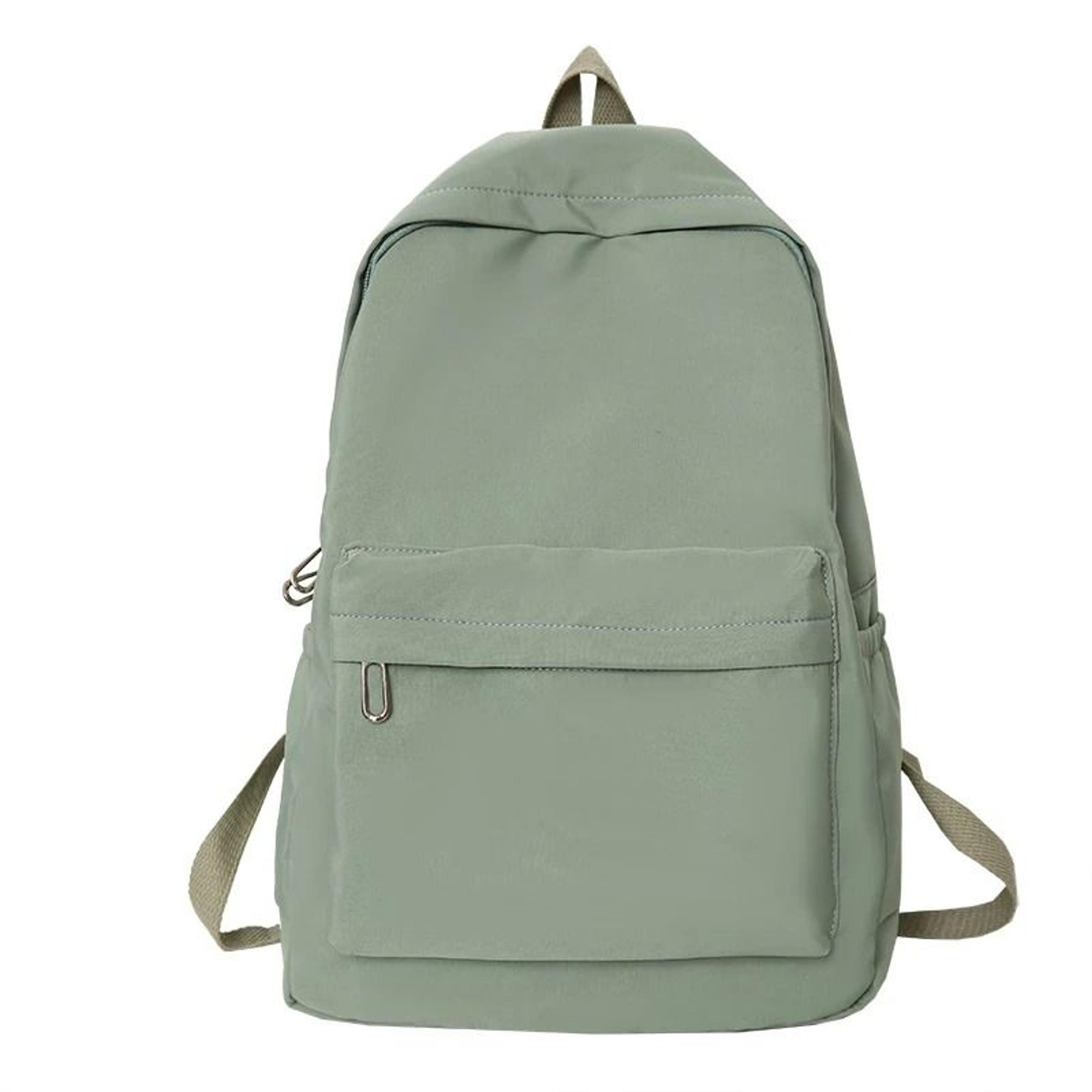 Simple Solid Color Casual Lightweight Backpack For School  Travel 8