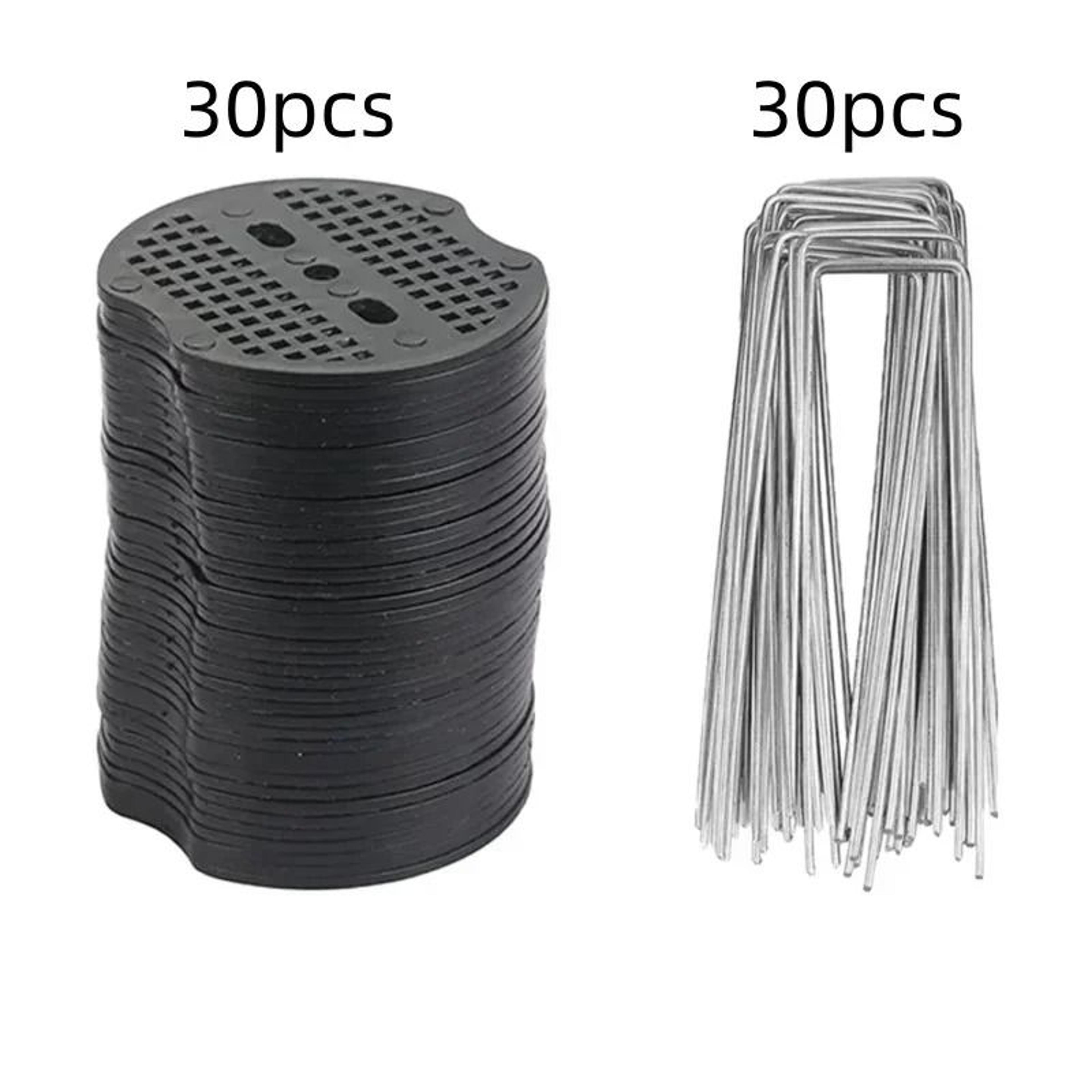 4080Pcs UShaped Ground Pegs With Buffer Washers For Garden Landscape Fabric 9