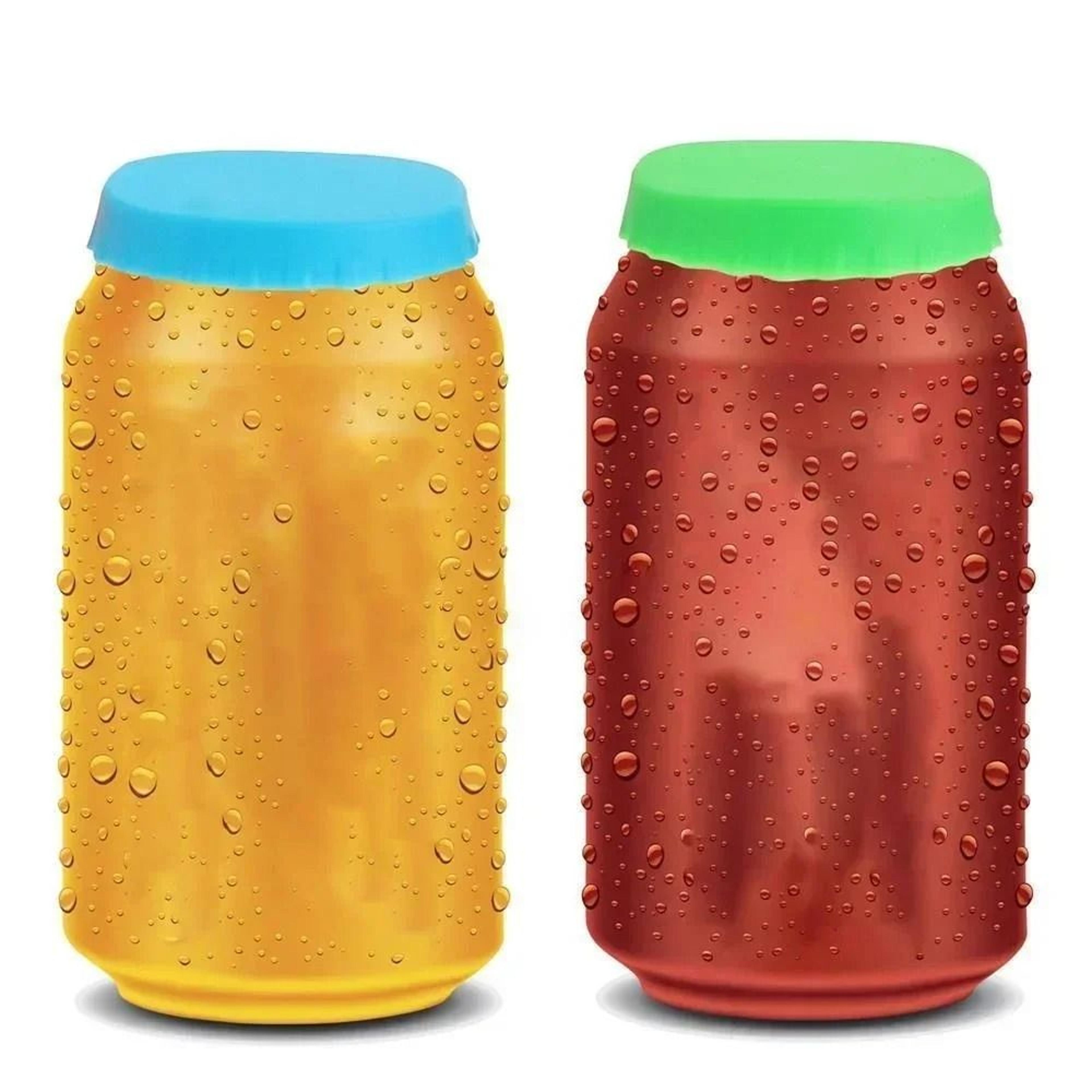 16pcs Silicone Soda Can Lids Covers  Can Caps Topper  Saver Stoppers 1