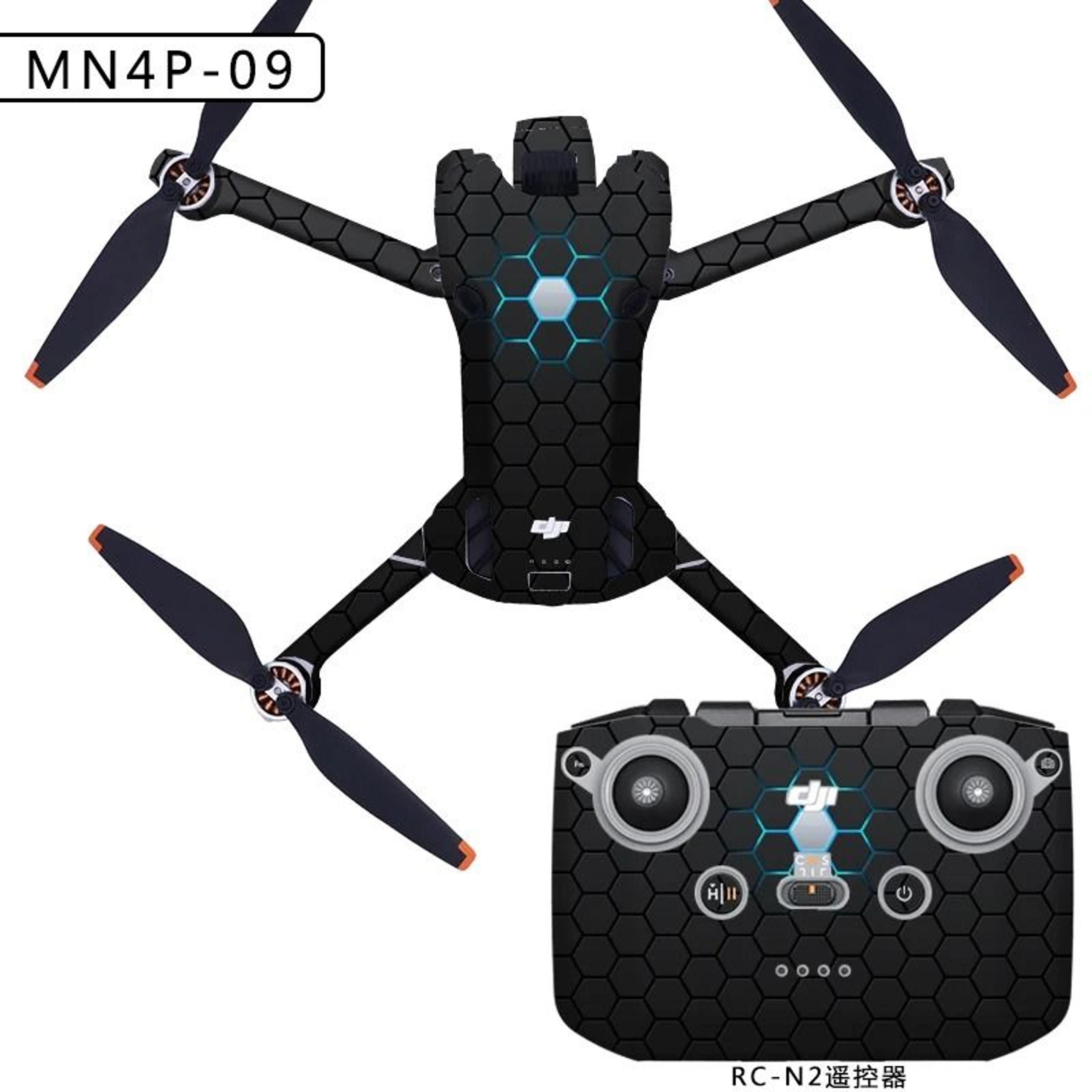 Full Body Protective PVC Wrap Skin Decal For DJI Mini 4 Pro Drone 6