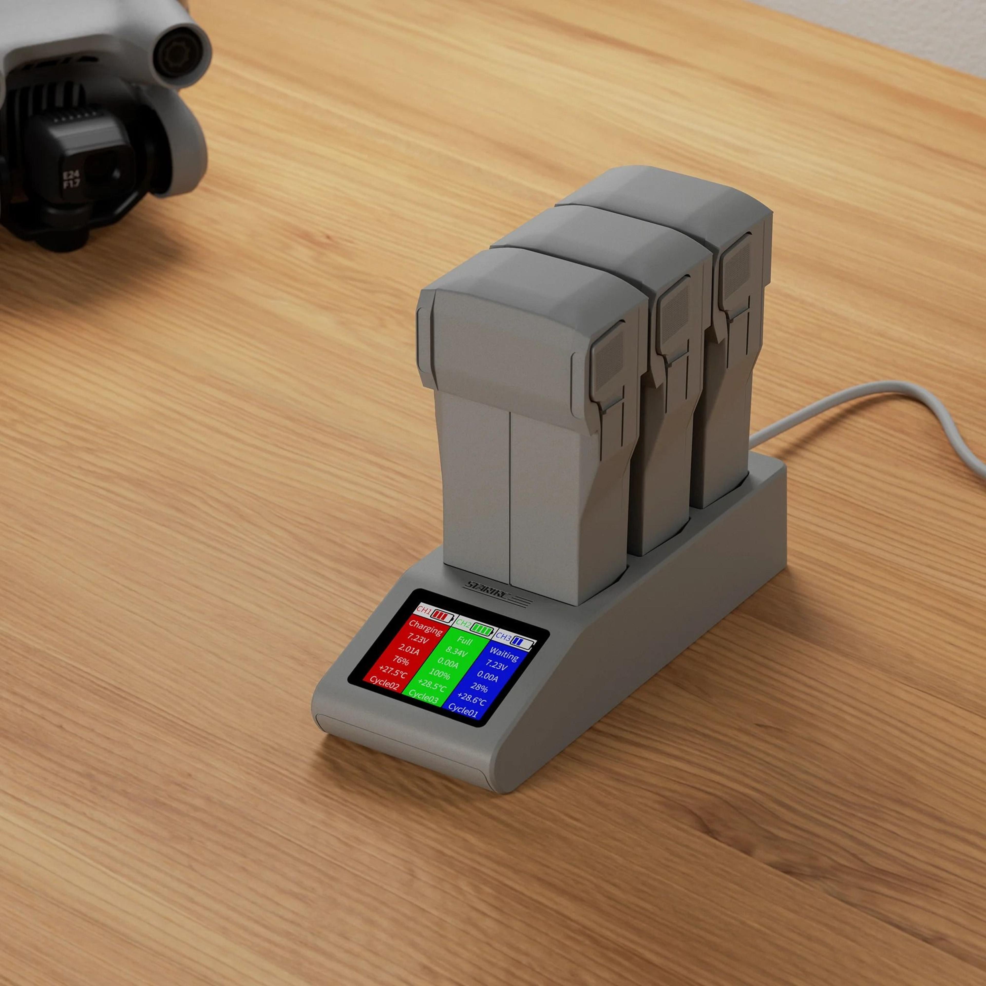 Digital Display Fast Charging Hub For DJI Mini 3 Pro And Mini 3 Batteries 3