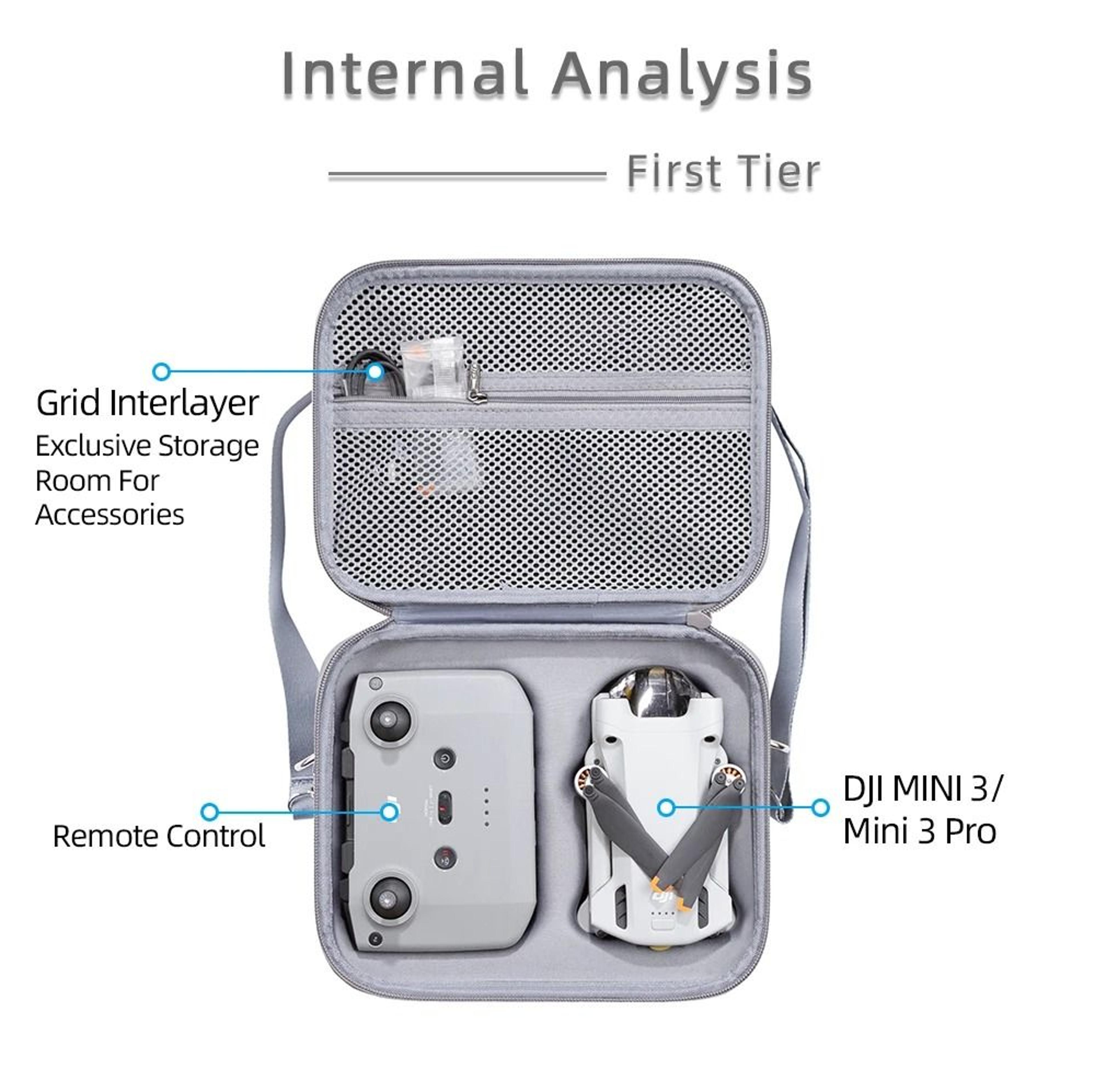 Portable Shoulder Carrying Case Storage Bag For DJI Mini 3 And Mini 3 Pro 4